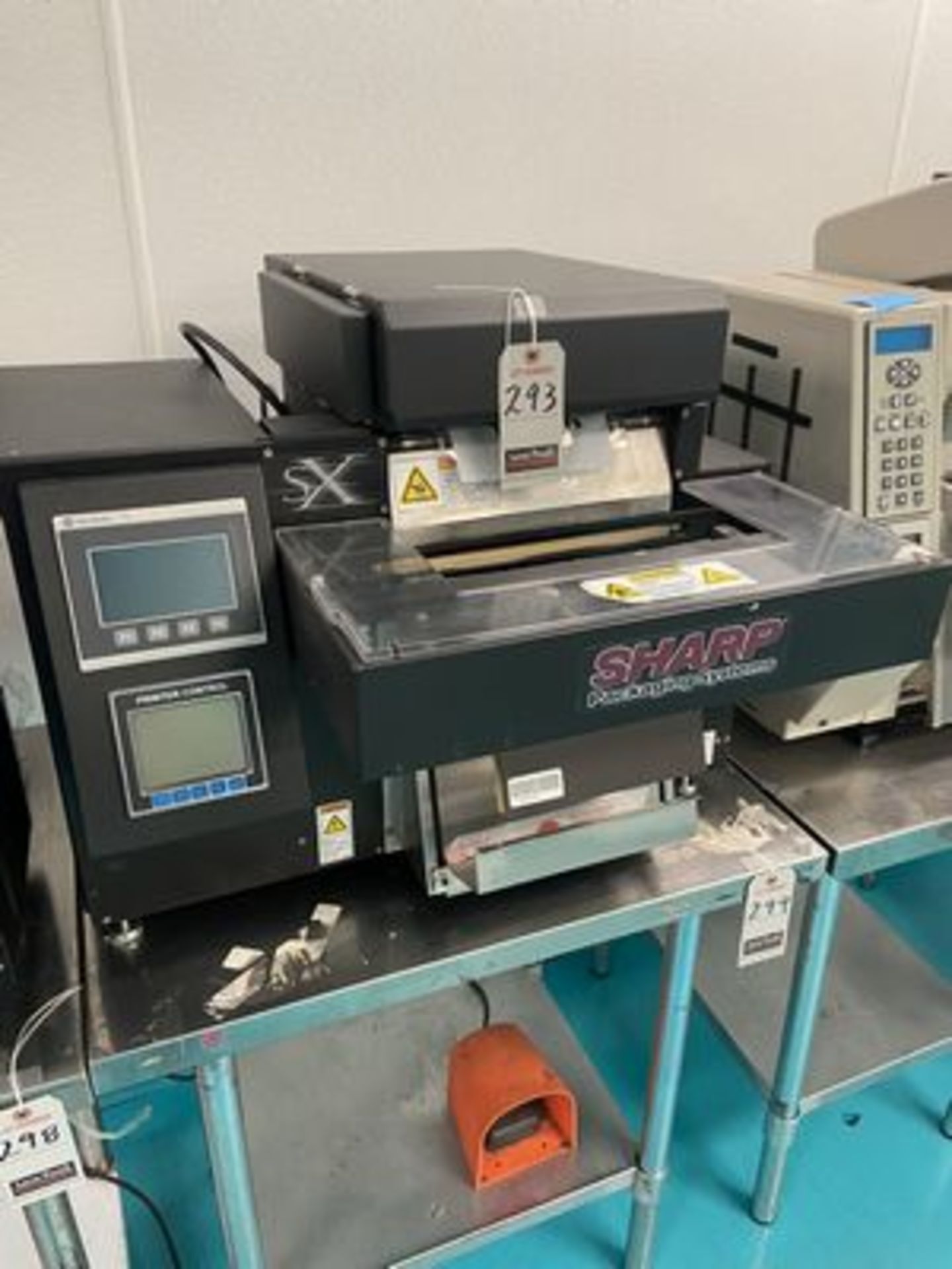 SHARP PACKAGING BAGGING/PRINTING MACHINE , S/N SX-17B-1153-02-33 W/ ALLEN BRADLEY DIG. CONTROL