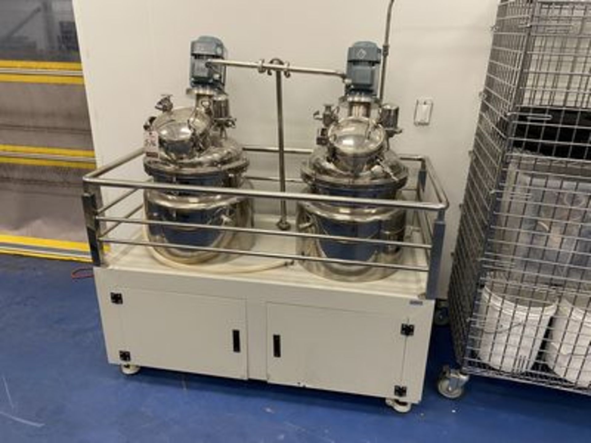 PORT. S.S. EMULSIFYING DUAL MIXING TANKS