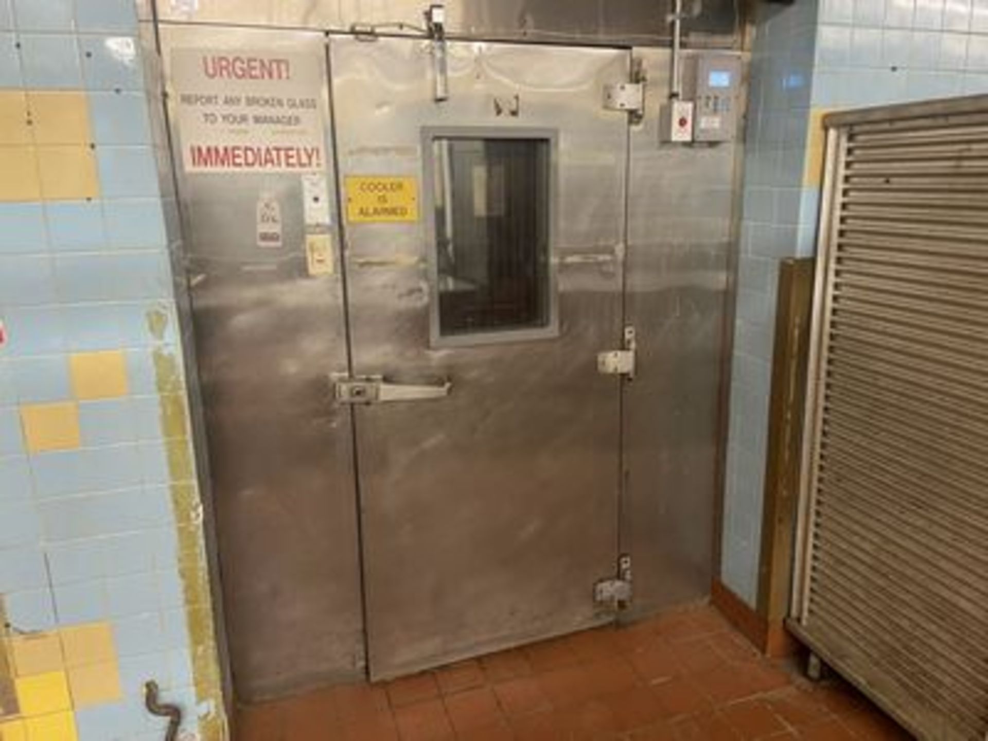 BALLY 16'X20'X92" WALK-IN FREEZER, W/ (2) BLOWER UNITS & COMPRESSOR, W/ COOL TROL COOLER