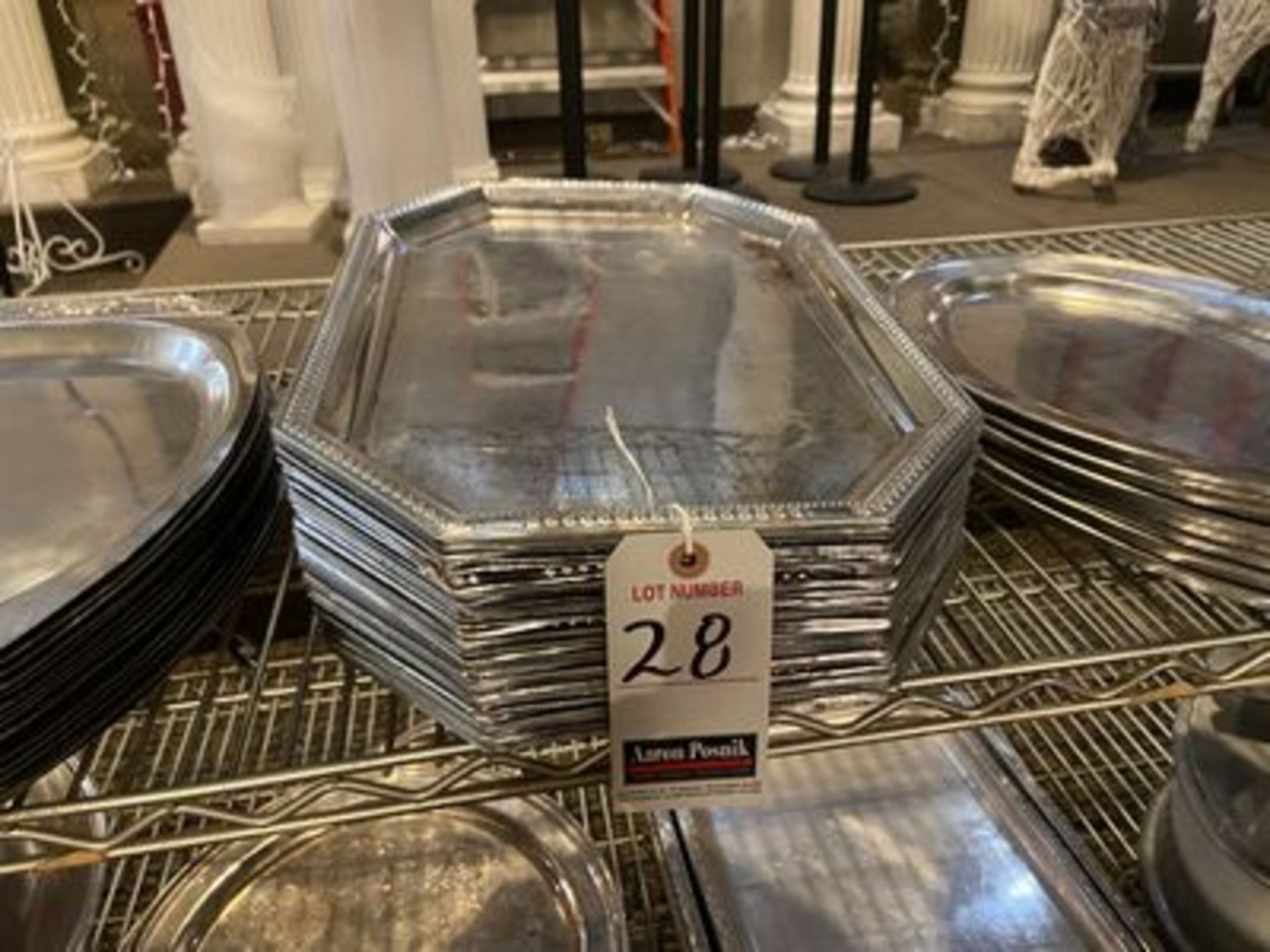 17" S.S. SERVING TRAYS