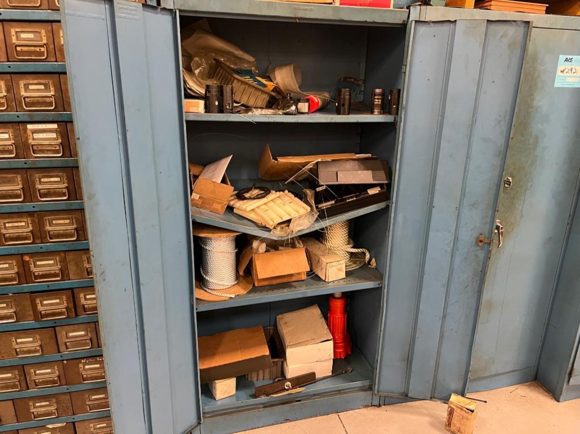 Lot: (3) Metal Cabinets with Assorted Contents including Hand Tools, Assorted Parts, Material, and M - Image 15 of 17