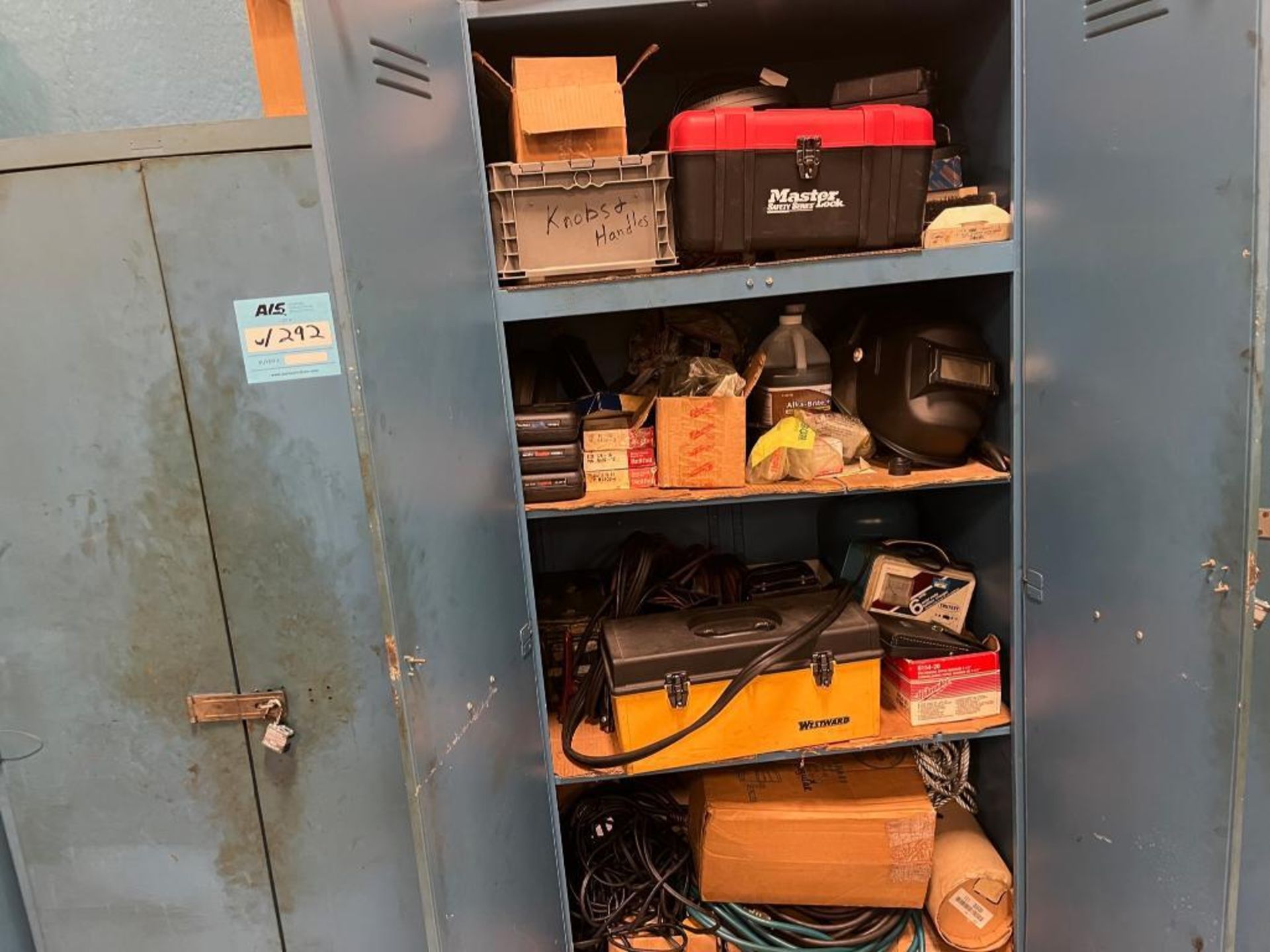 Lot: (3) Metal Cabinets with Assorted Contents including Hand Tools, Assorted Parts, Material, and M - Image 3 of 17