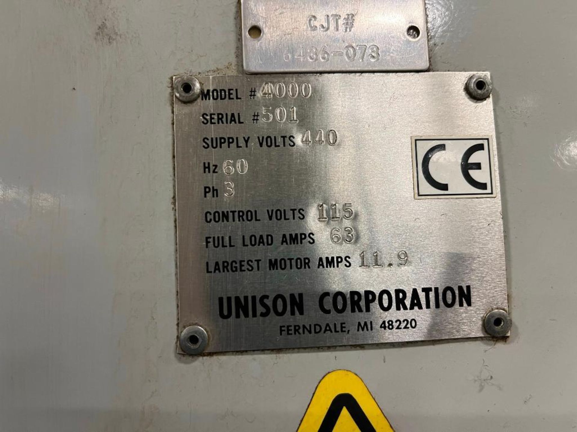 Unison Model 4,000 CNC Super Truflute Tool & Cutter Grinder, S/N 501 Unison, Programmable Control - Image 4 of 4