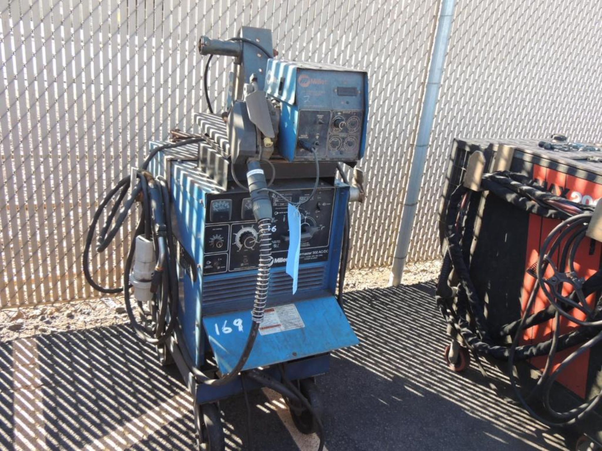 MILLER SHOPMASTER 300, AC/DC CC-CV, ARC WELDING POWER SOURCE WITH S-60 WIRE FEEDER, 230/460 VOLT, 1