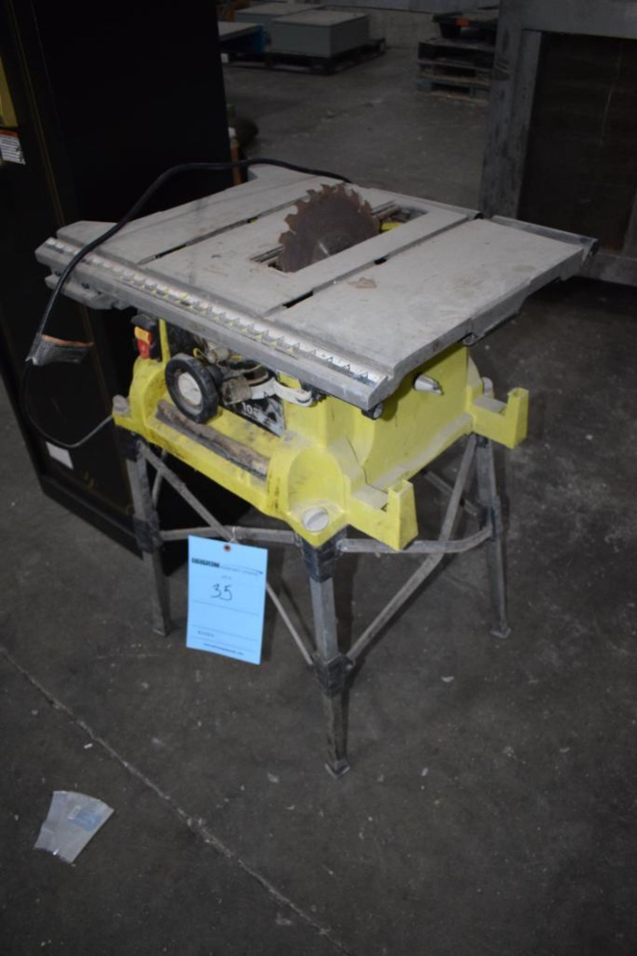 Lot: Safe and Ryobi Table Saw [SUBJECT TO BULK BID] - Image 7 of 8