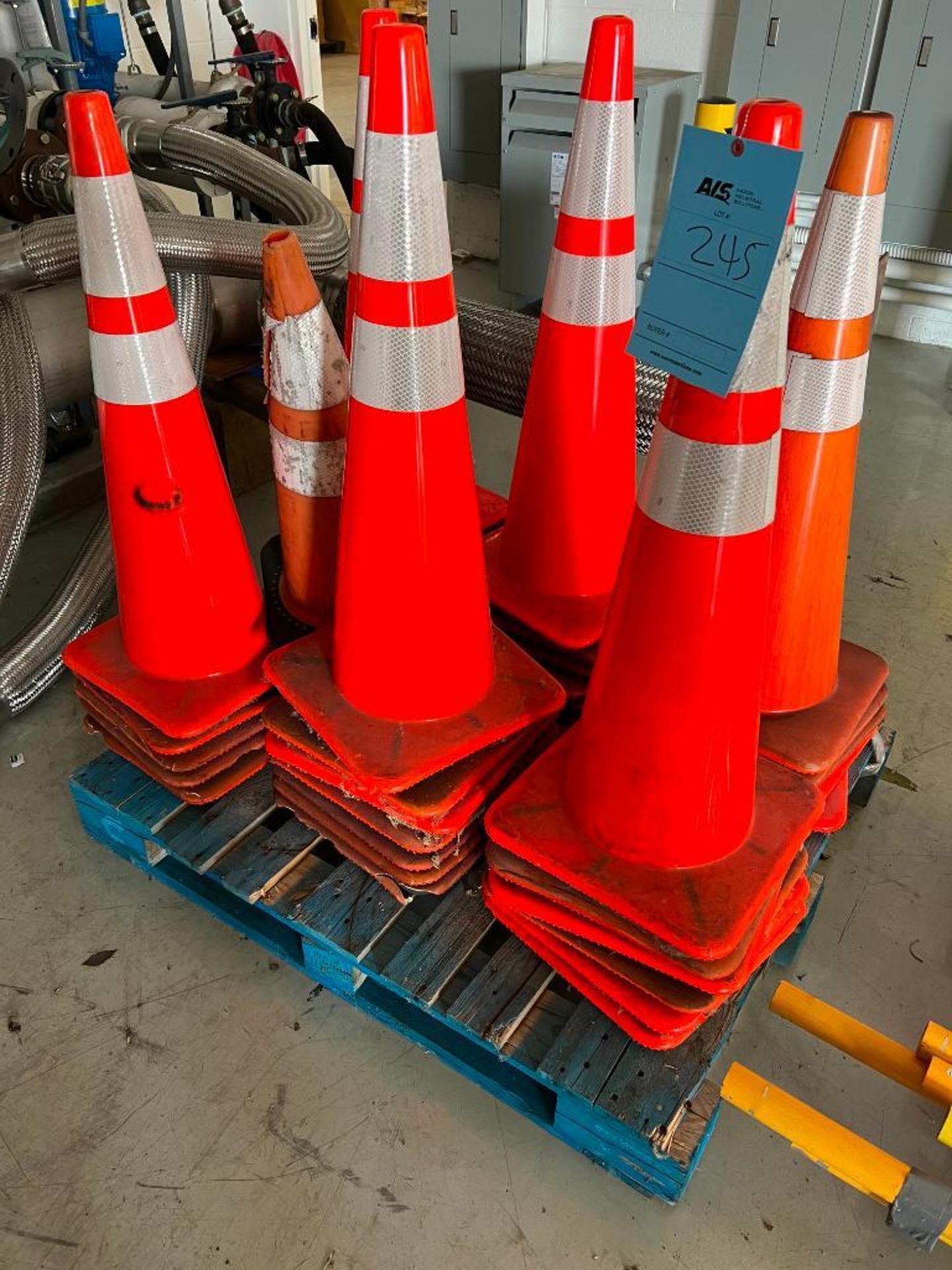 Safety Equipment: Cones, safety rails, Cable protector ramp, hard hats, steel toe boot covers, first - Image 3 of 10