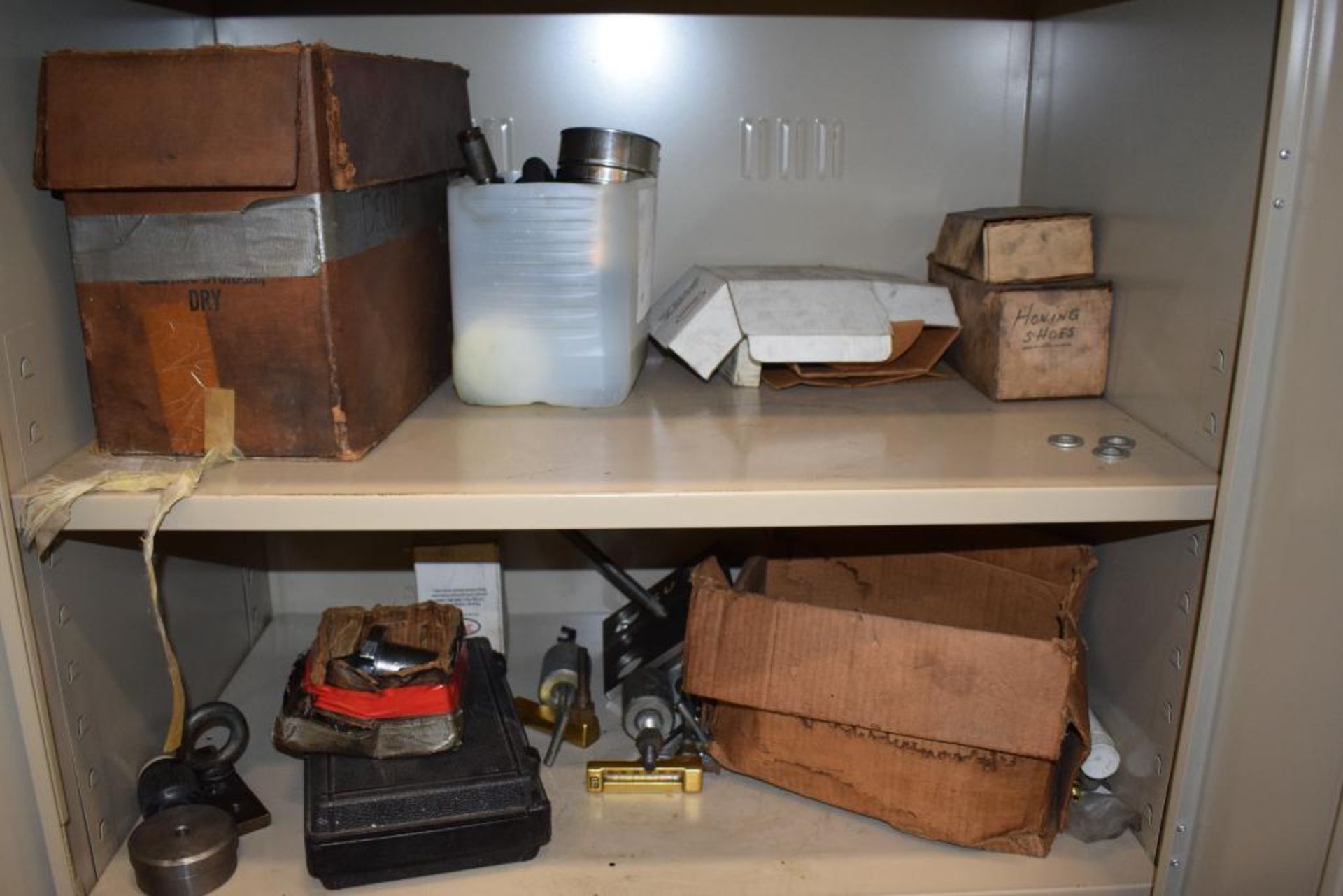 Lot Consisting Of: (2) 2 Door metal cabinets with miscellaneous tools and hardware supplies, includi - Image 9 of 9