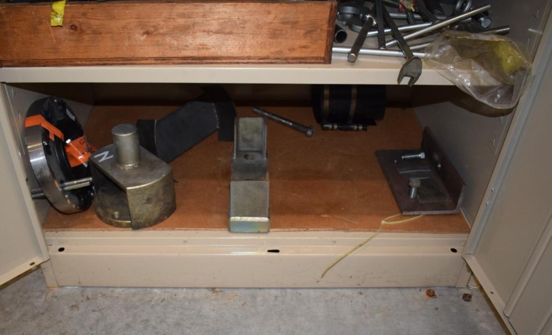 Lot Consisting Of: (2) 2 Door metal cabinets with miscellaneous tools and hardware supplies, includi - Image 7 of 9