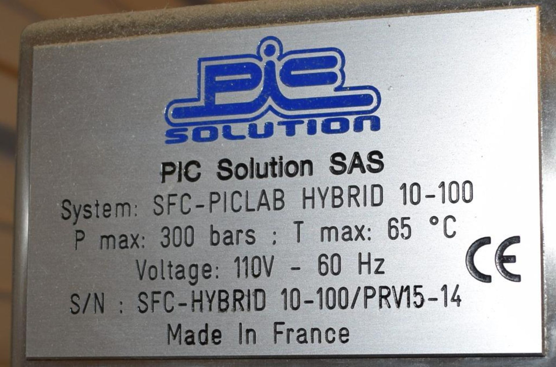 PIC Solution Hybrid Supercritical Fluid Chromatography System, Model SFC-PICLAB HYBRID 10-100. Seria - Image 8 of 8