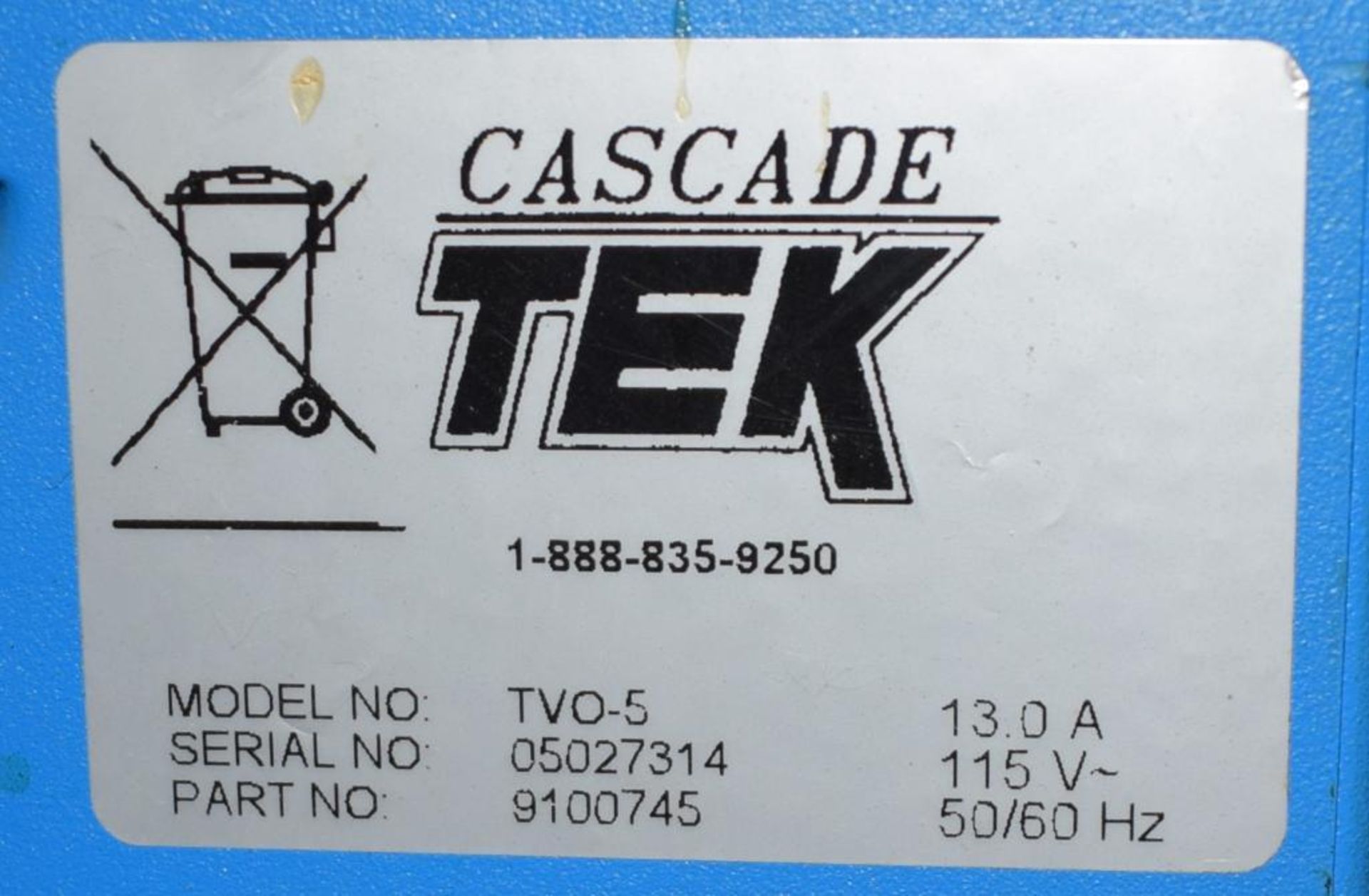 Cascade TEK Vacuum Oven, Model TVO-5. Approximate 4.5 cubic feet, approximate temperature range 10 t - Image 5 of 5