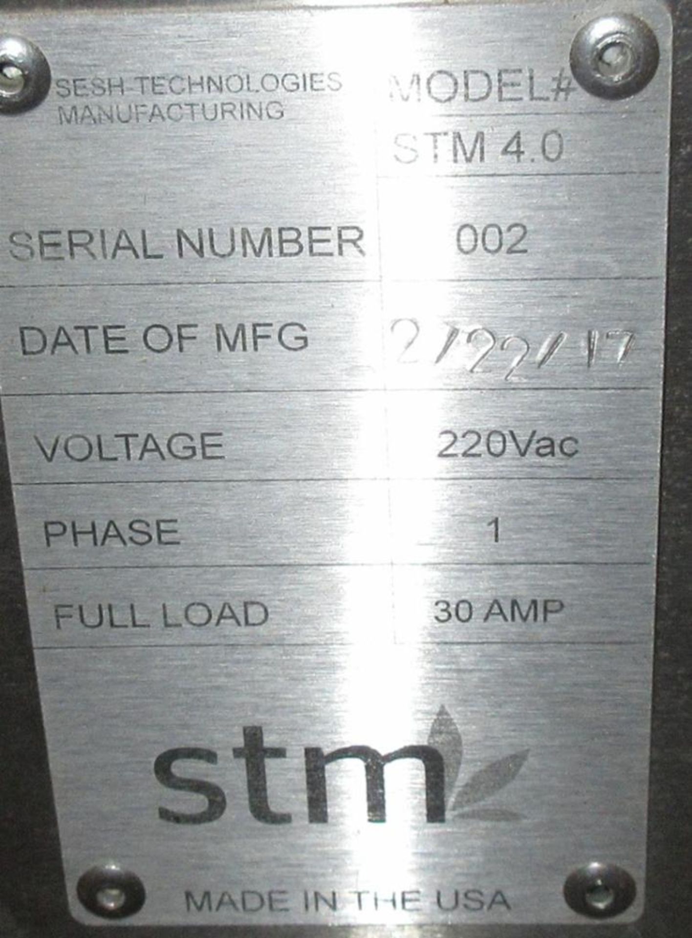 Sesh Technologies Rosin Press, Model STM4.0, Stainles steel, 1/60/220 vac, S/n 002 - Image 9 of 9