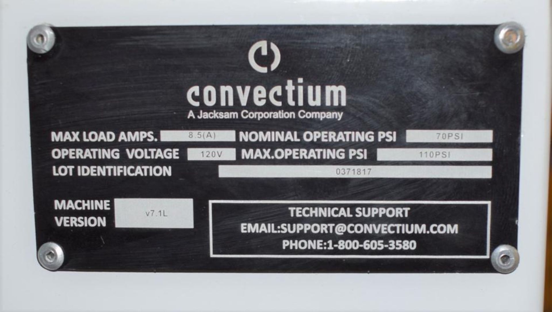 Convectium 710 Shark Automated Vape Cartridge Filling Machine, Model V7.1L. Serial# 0371817. - Image 12 of 12