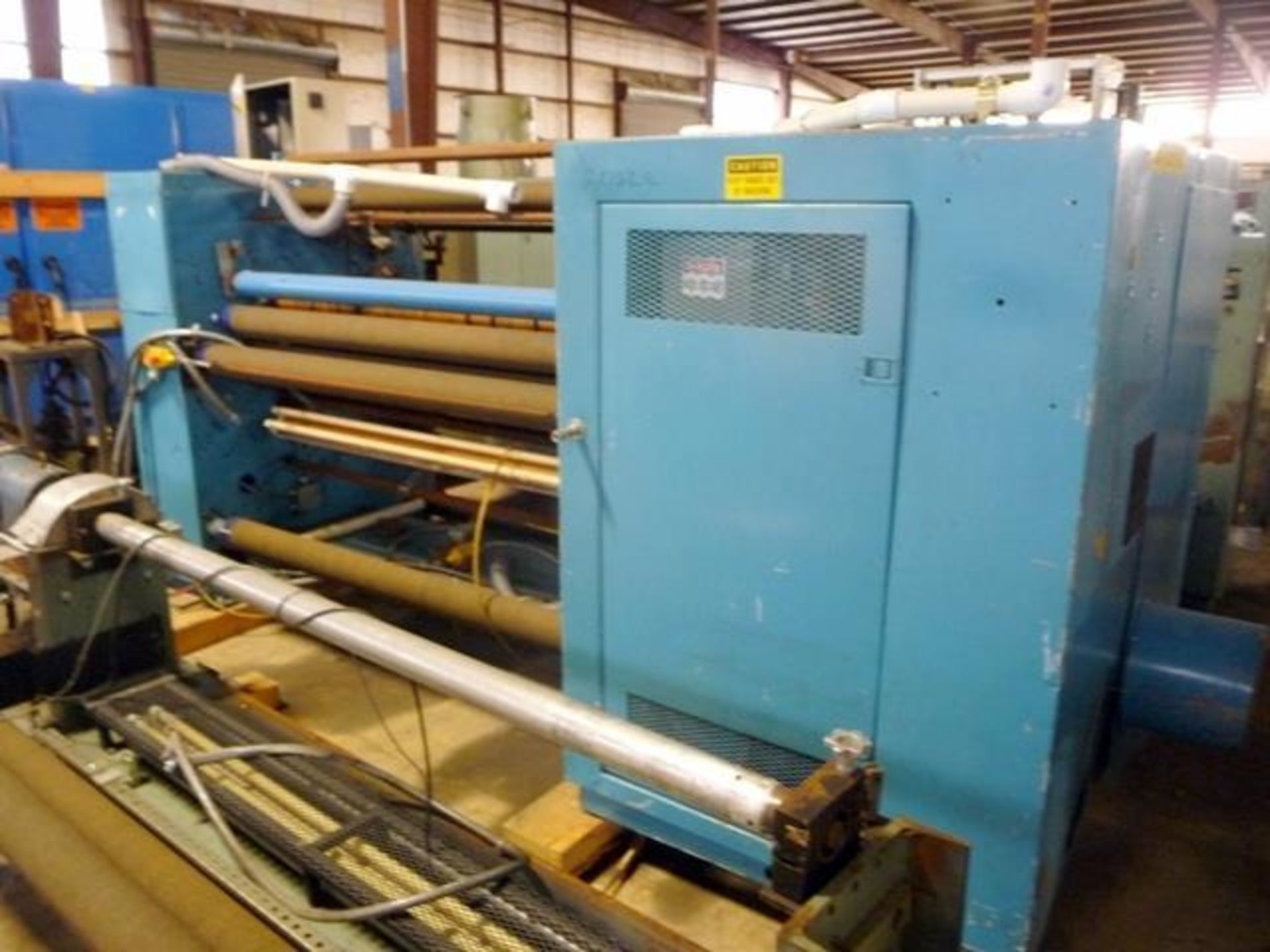 Used- Dusenbery 60" Slitter, Model 815 LR. Duplex design with 3" rewind shafts. 2 Motor design with - Image 19 of 23