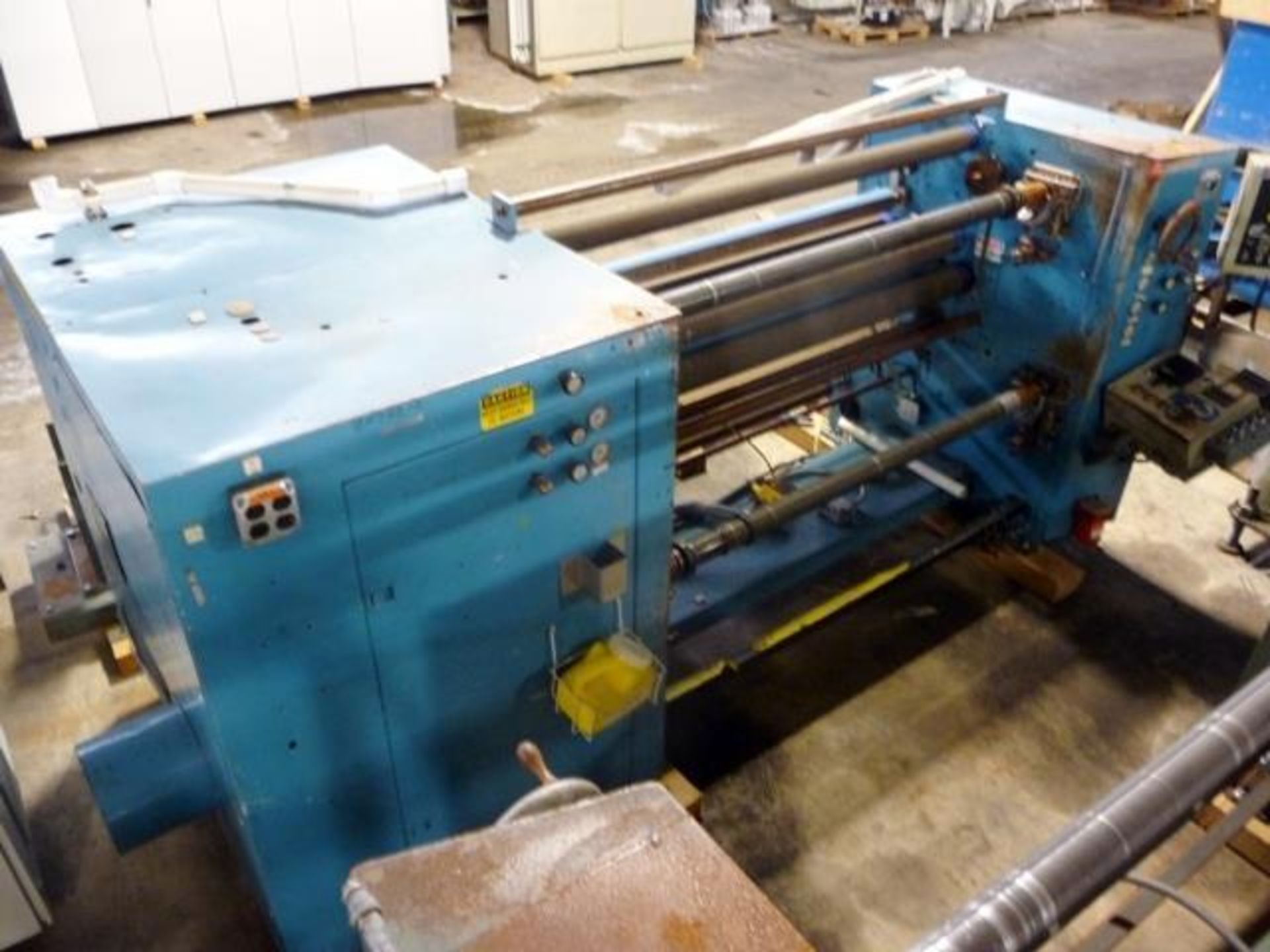 Used- Dusenbery 60" Slitter, Model 815 LR. Duplex design with 3" rewind shafts. 2 Motor design with - Image 18 of 23