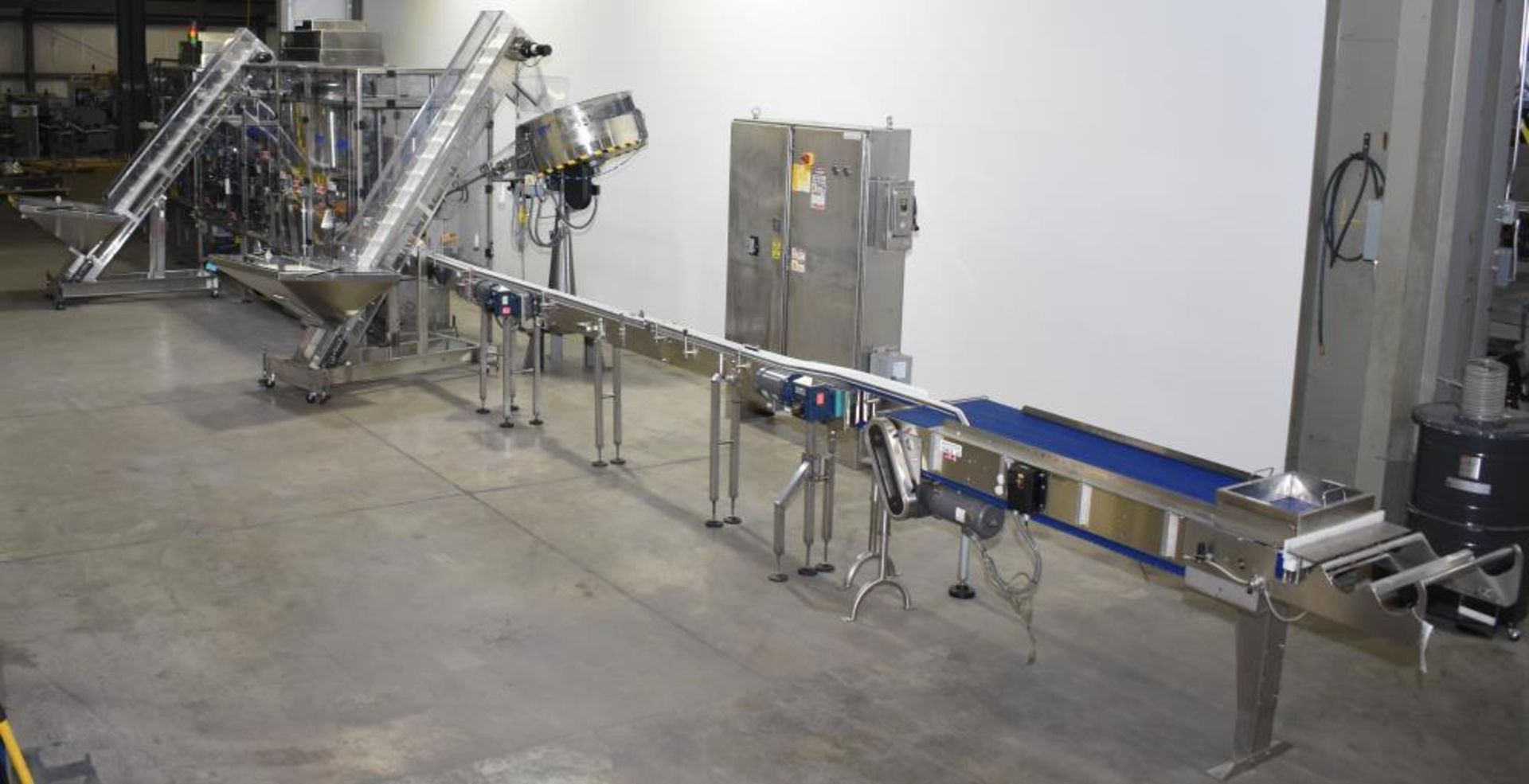 Used- DTM Purefill 2000 Liquid Filling Line with Garvey Feed Table. Pneumatic Scale Model PSC8 plugg - Image 6 of 88