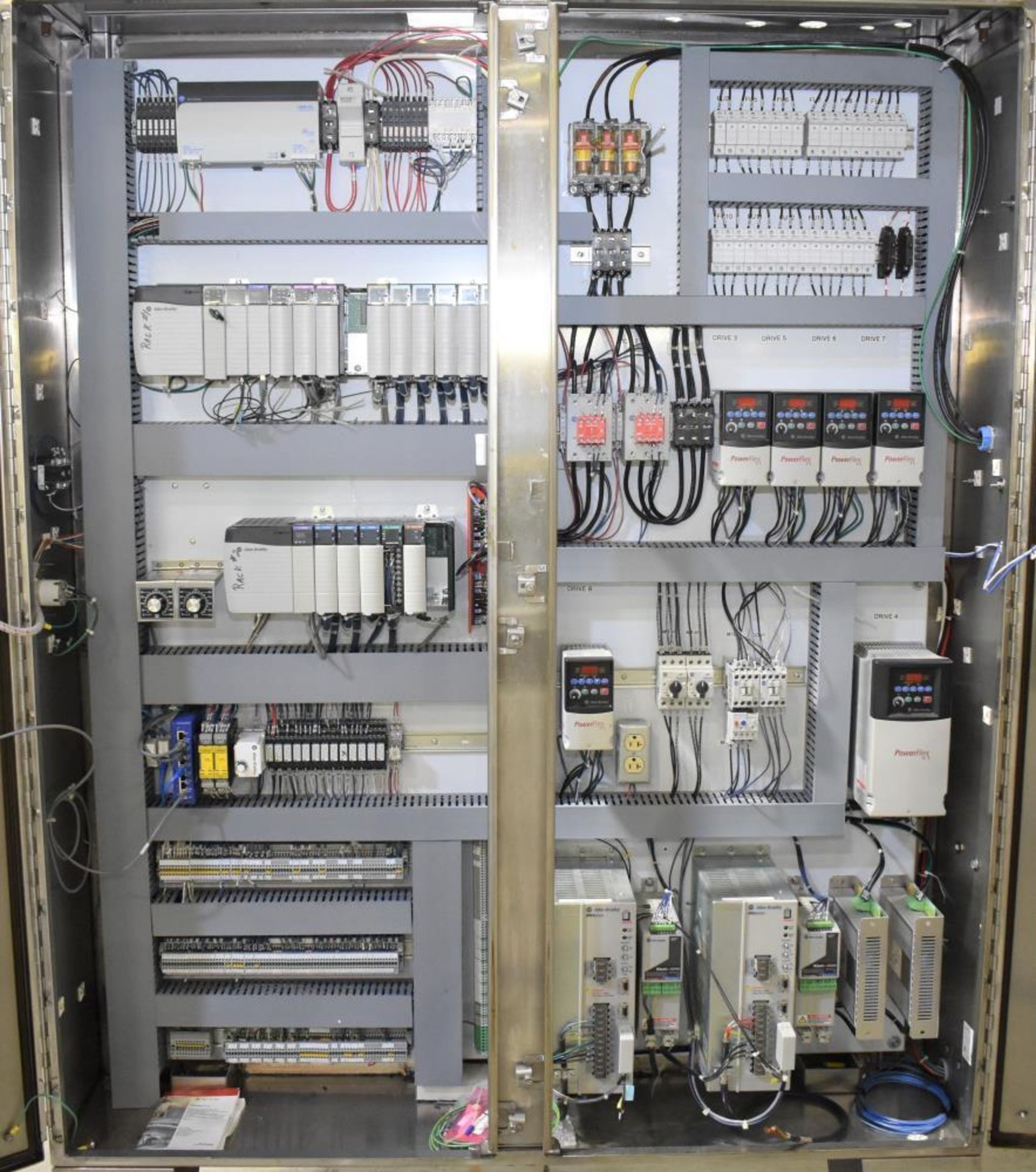 Used- DTM Purefill 2000 Liquid Filling Line with Garvey Feed Table. Pneumatic Scale Model PSC8 plugg - Image 77 of 88