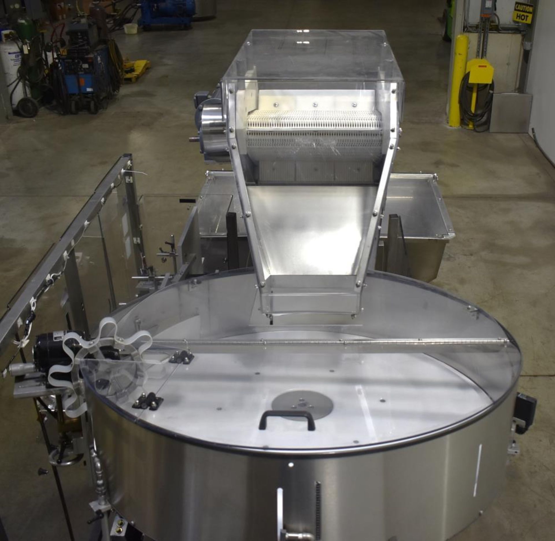 Used-New England Machinery Model NEHCL-200AJ Bulk Bottle Unscrambler. Has Model H/E-40 Bulk Bottle E - Image 9 of 35