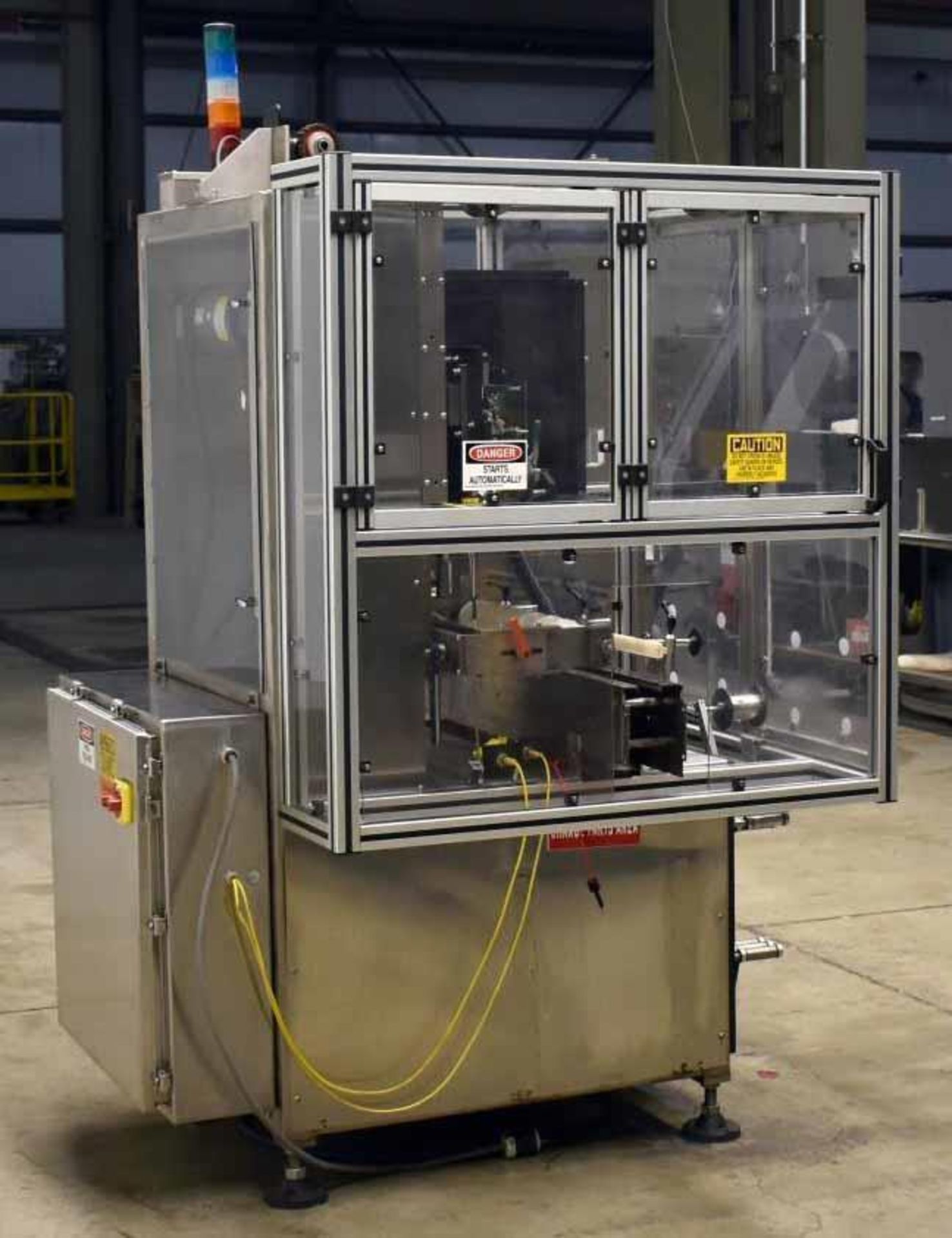 Used- PDC Model 75-M2 High Speed Tamper Evident Neck Bander. Capable of speeds up to 300 containers - Image 4 of 13