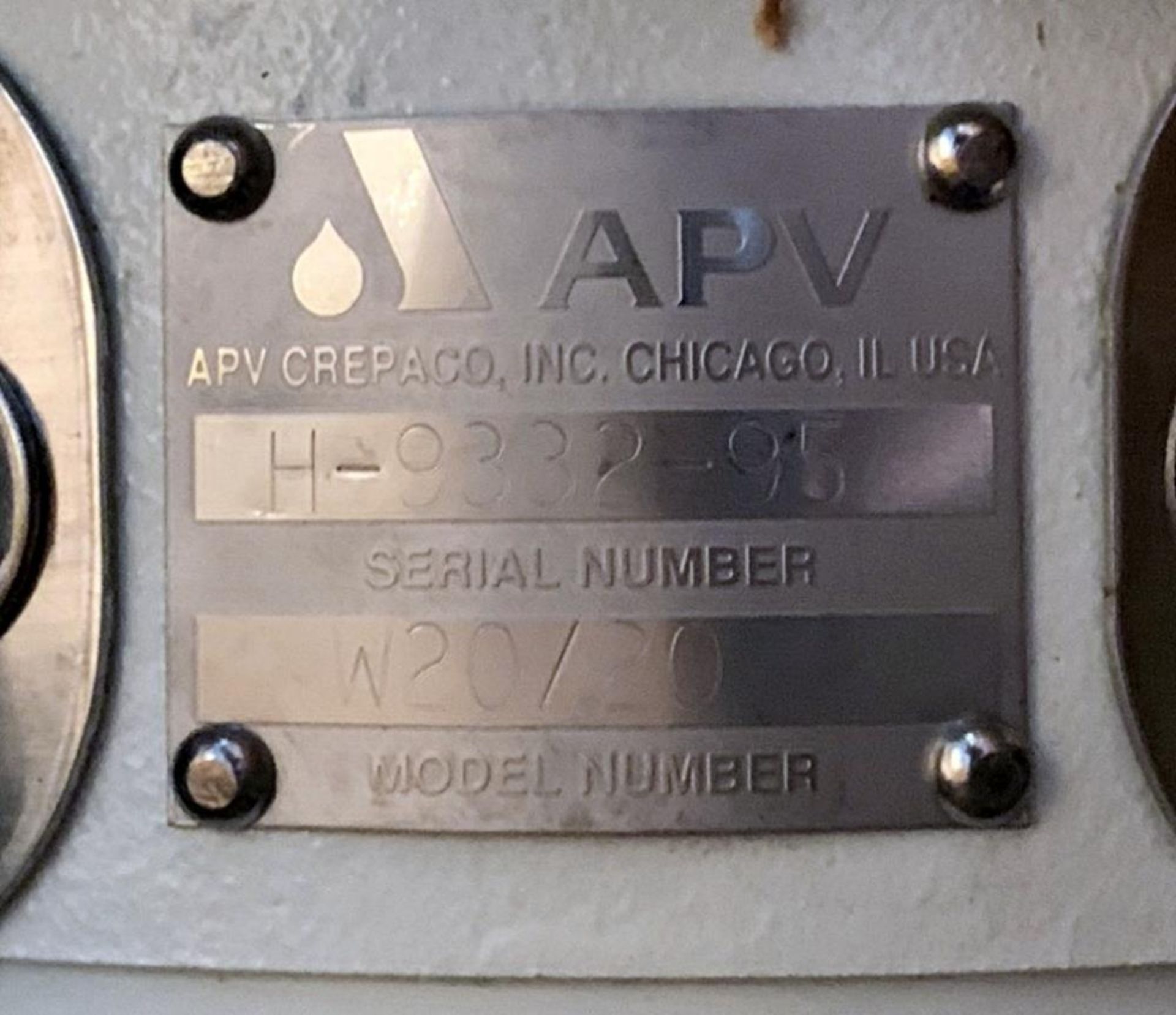 Unused- APV Crepaco Centrifugal Pump, Stainless Steel, Model W20/20. Approximate 105 gallons per min - Image 7 of 8