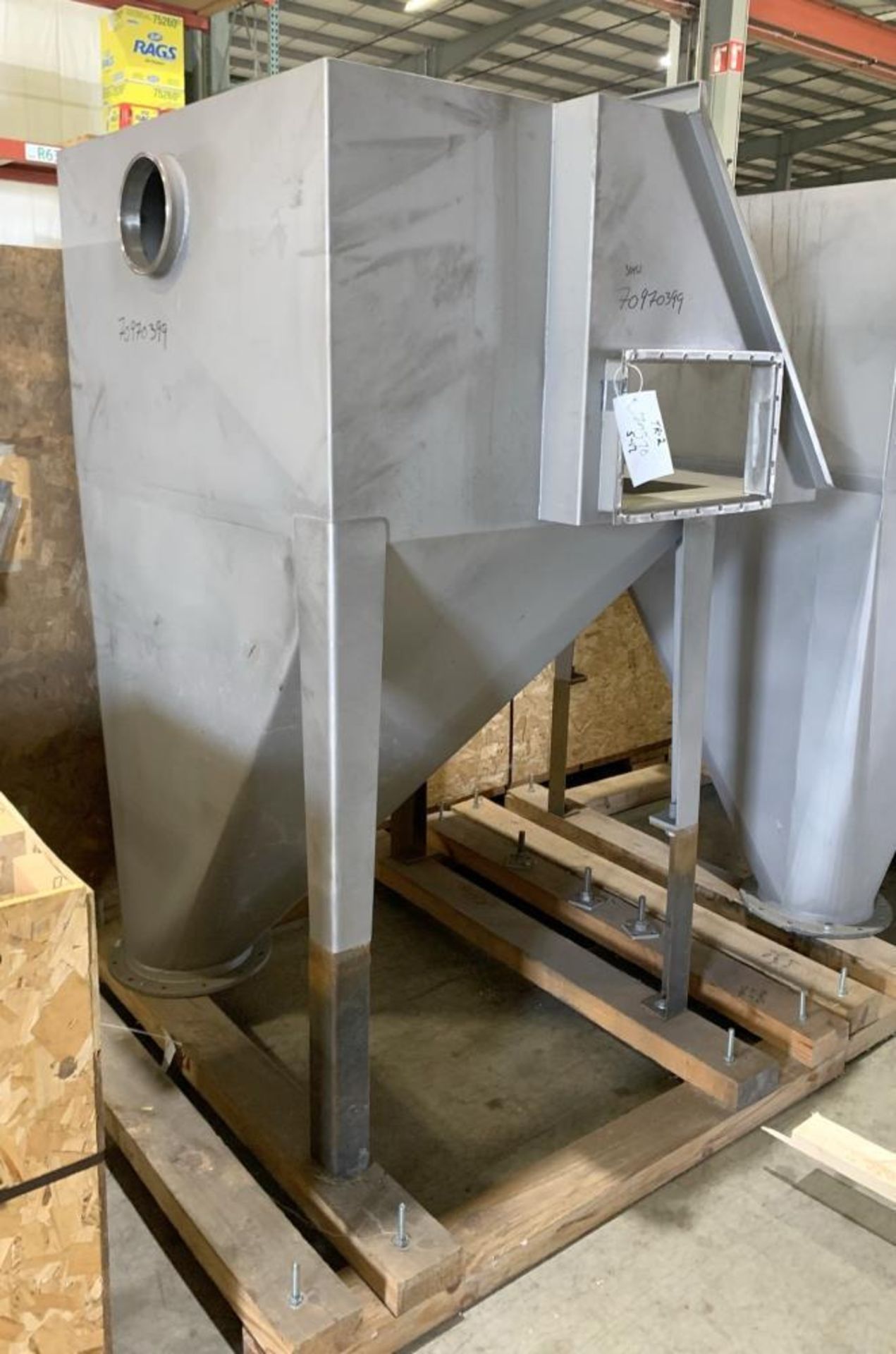 Unused- American Process Systems (Eirich Machine) Non Filtered Bag Dump Station, Model NFBD-200, 304 - Image 2 of 4