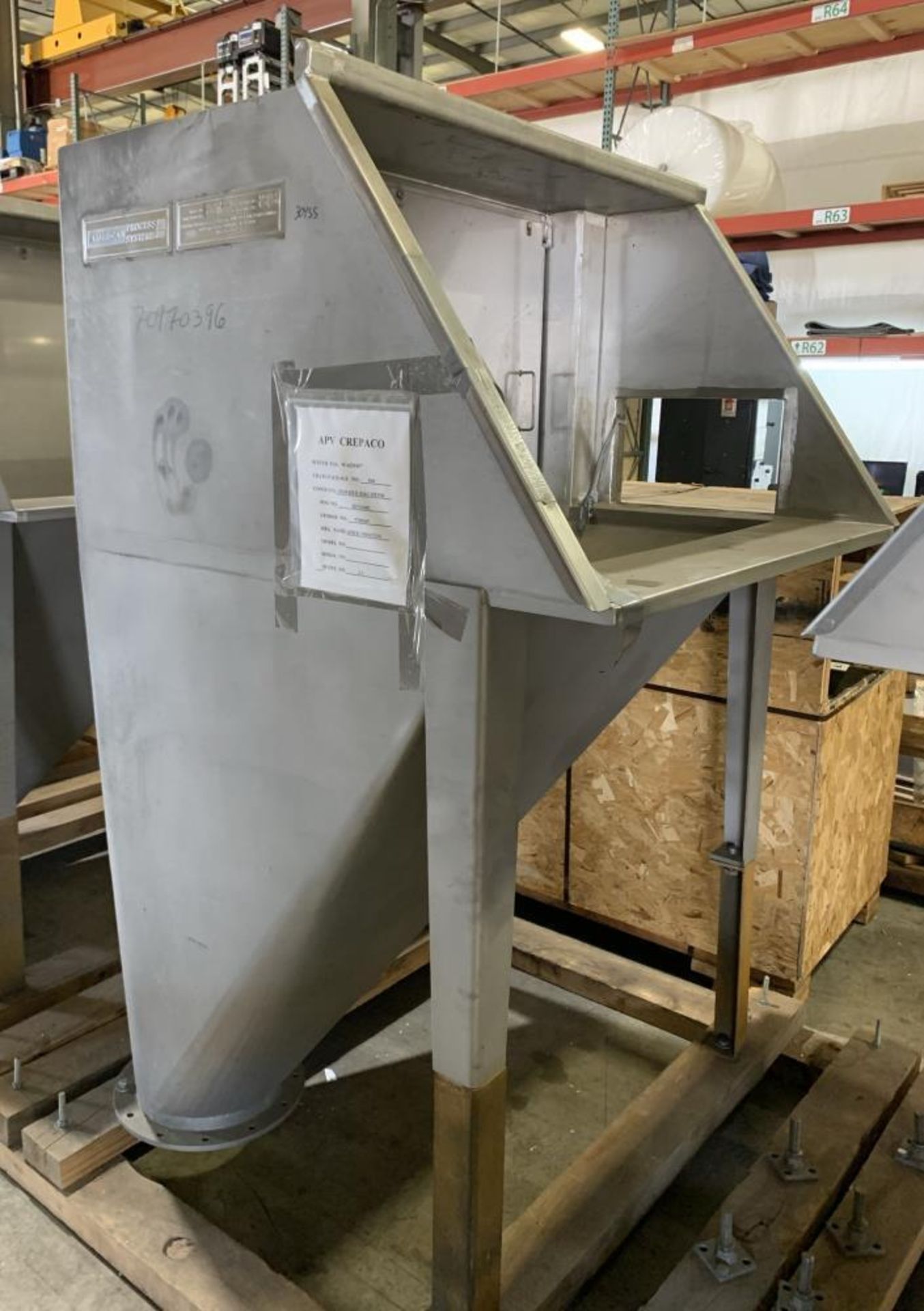 Unused- American Process Systems (Eirich Machine) Non Filtered Bag Dump Station, Model NFBD-200, 304 - Image 2 of 5
