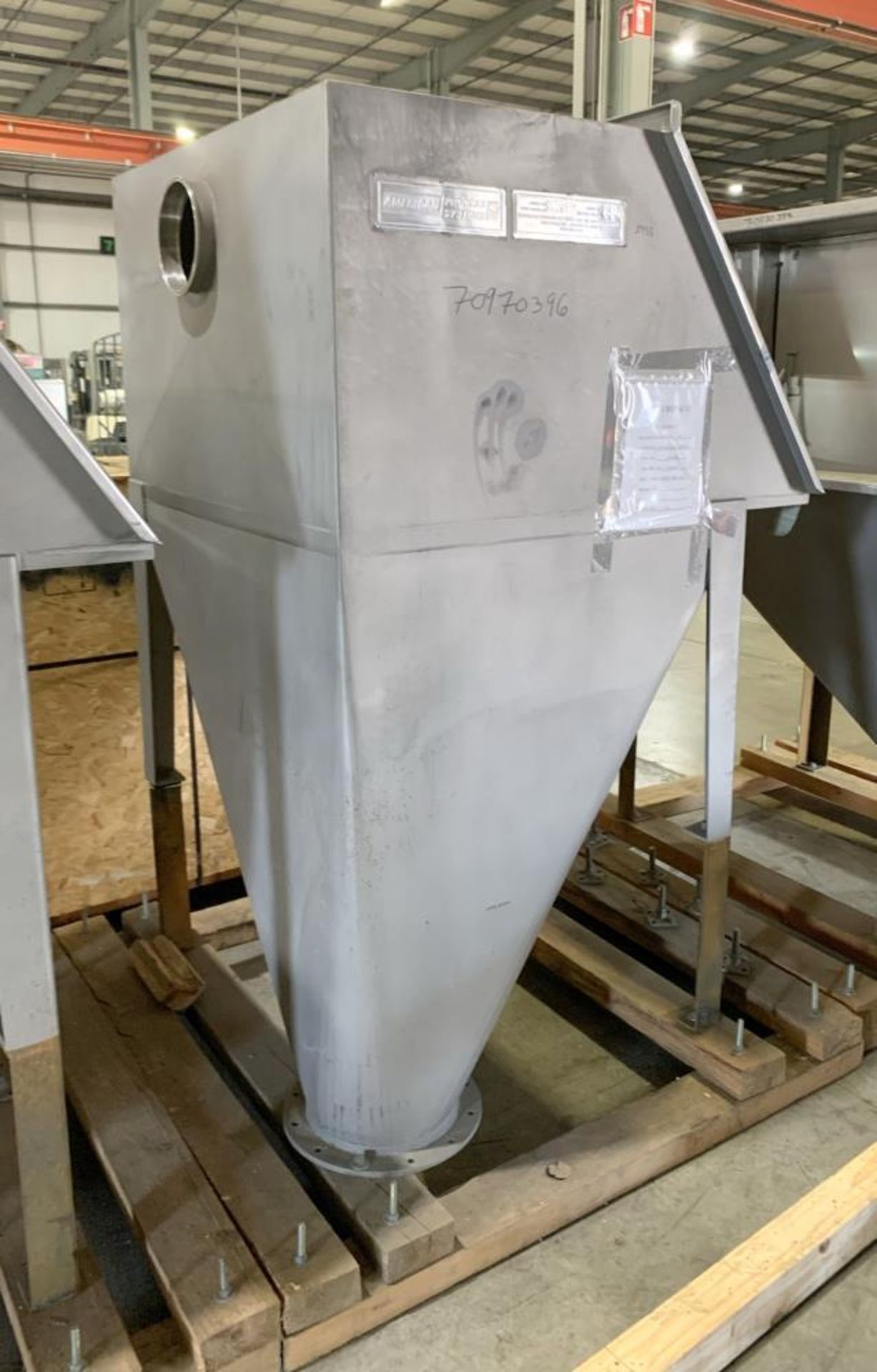 Unused- American Process Systems (Eirich Machine) Non Filtered Bag Dump Station, Model NFBD-200, 304