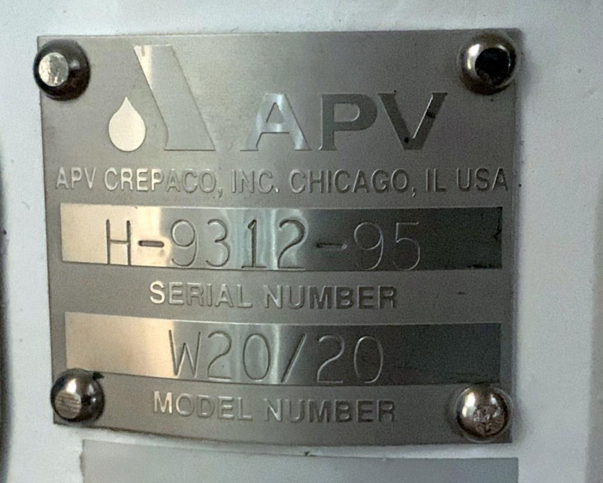 Unused- APV Crepaco Centrifugal Pump, Stainless Steel, Model W20/20. Approximate 105 gallons per min - Image 6 of 6