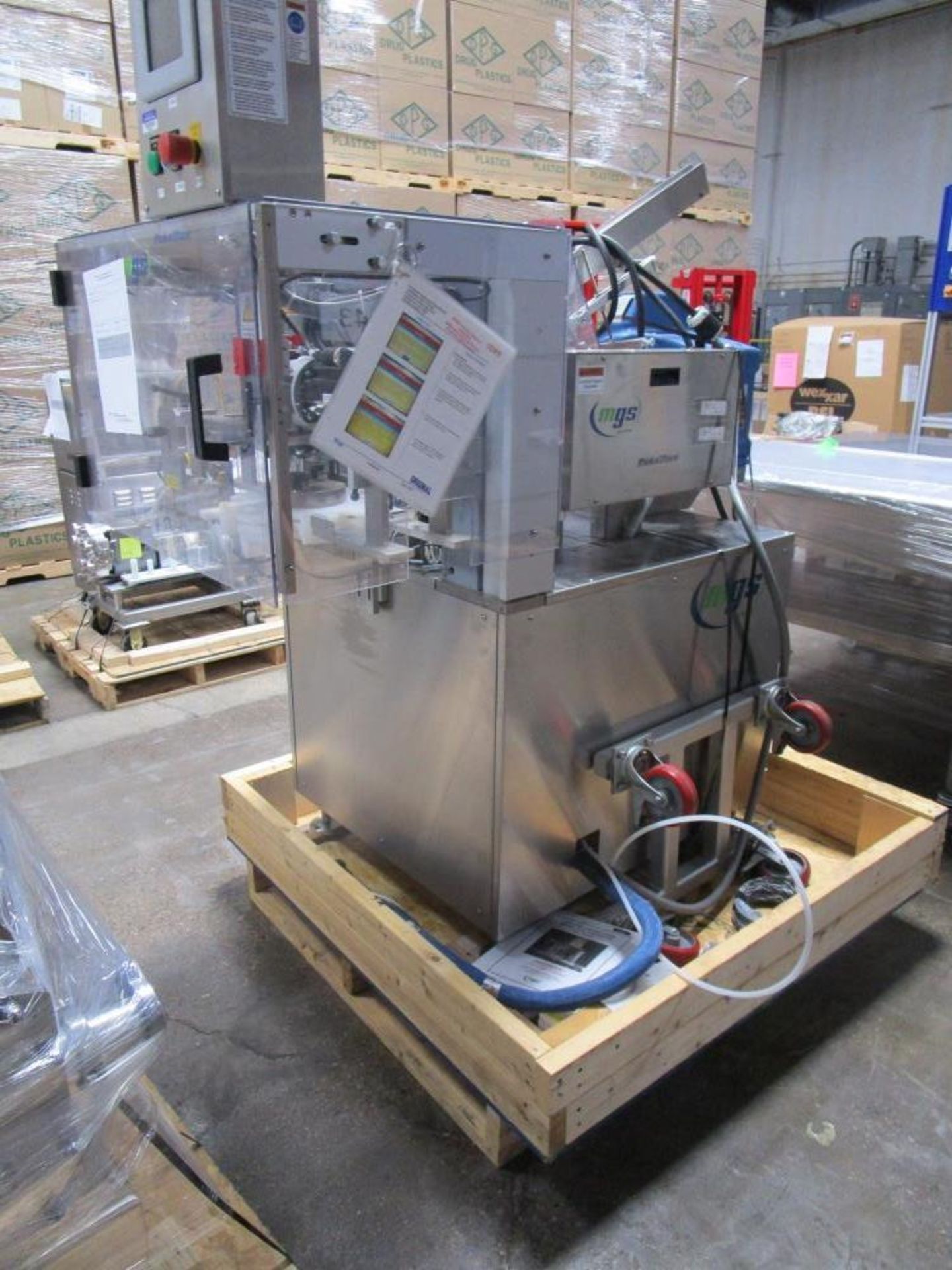 Used- MGS Model PHS Sideserter capable of speeds up to 250 outserts per minute. Has Nordson Problue