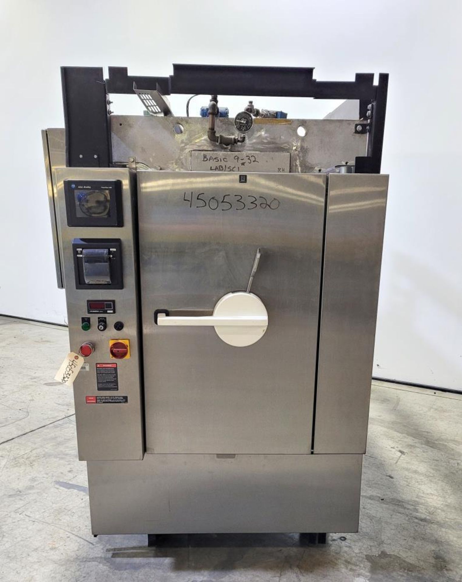 Used- Steris (Amsco) Century Series Single Door Sterilizer, 15 GPM. Chamber size: 34" wide x 52" tal