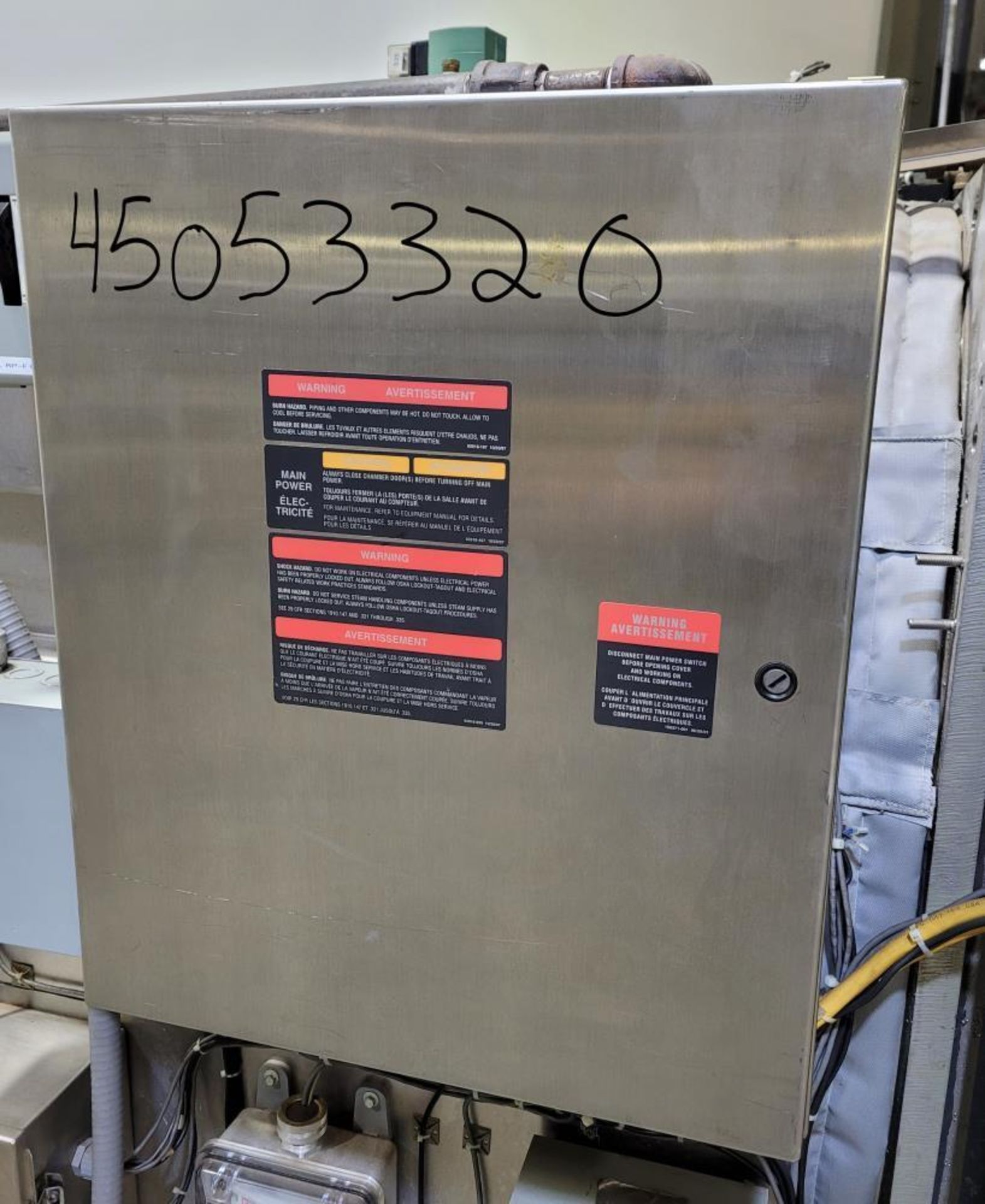 Used- Steris (Amsco) Century Series Single Door Sterilizer, 15 GPM. Chamber size: 34" wide x 52" tal - Image 12 of 22