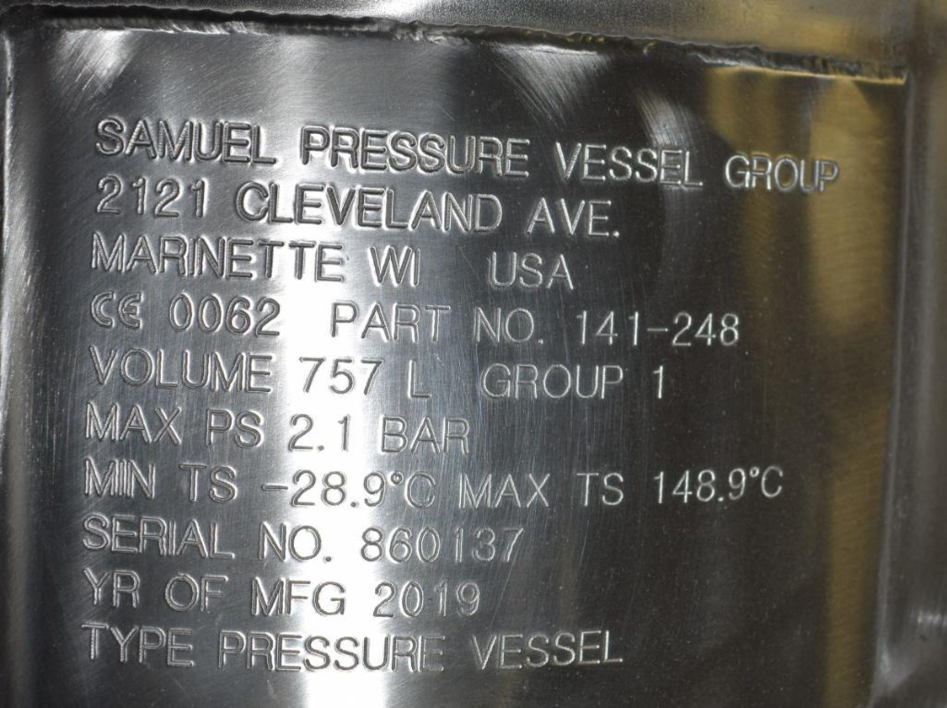 UNUSED Samuel Pressure Vessel Group Bolt Together Distillation Column - Image 9 of 10