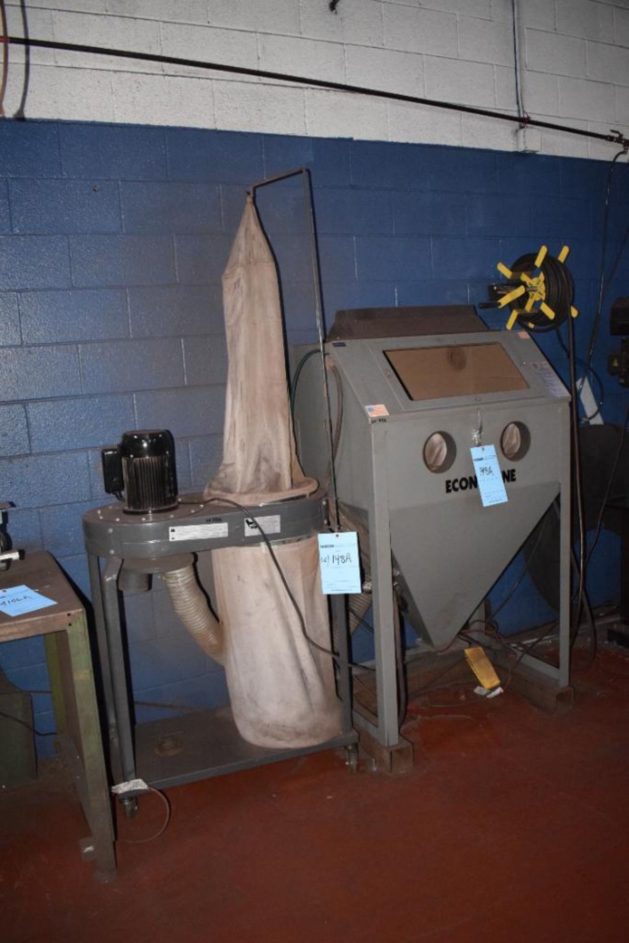 Econoline Blast Cabinet. With Dayton dust collector.