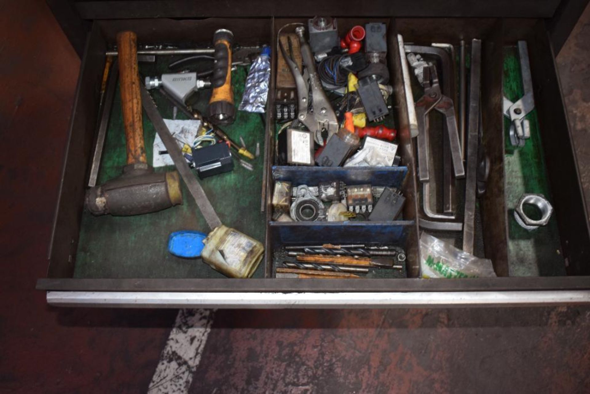 (1) Kennedy 7 Drawer Rolling Tool Box. With vise & miscellaneous tools. - Image 8 of 10