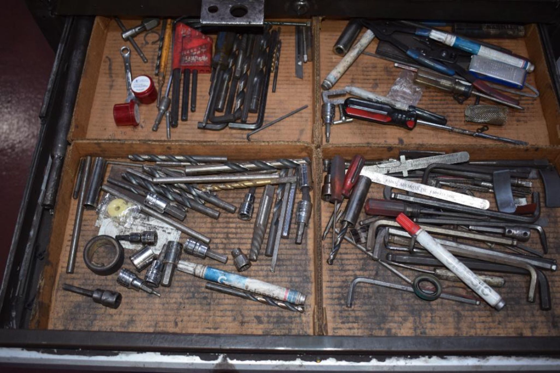 (1) Kennedy 7 Drawer Rolling Tool Box. With vise & miscellaneous tools. - Image 4 of 11