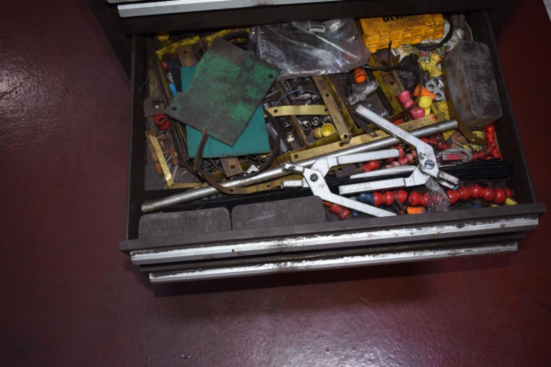 (1) Kennedy 7 Drawer Rolling Tool Box. With vise & miscellaneous tools. - Image 8 of 11