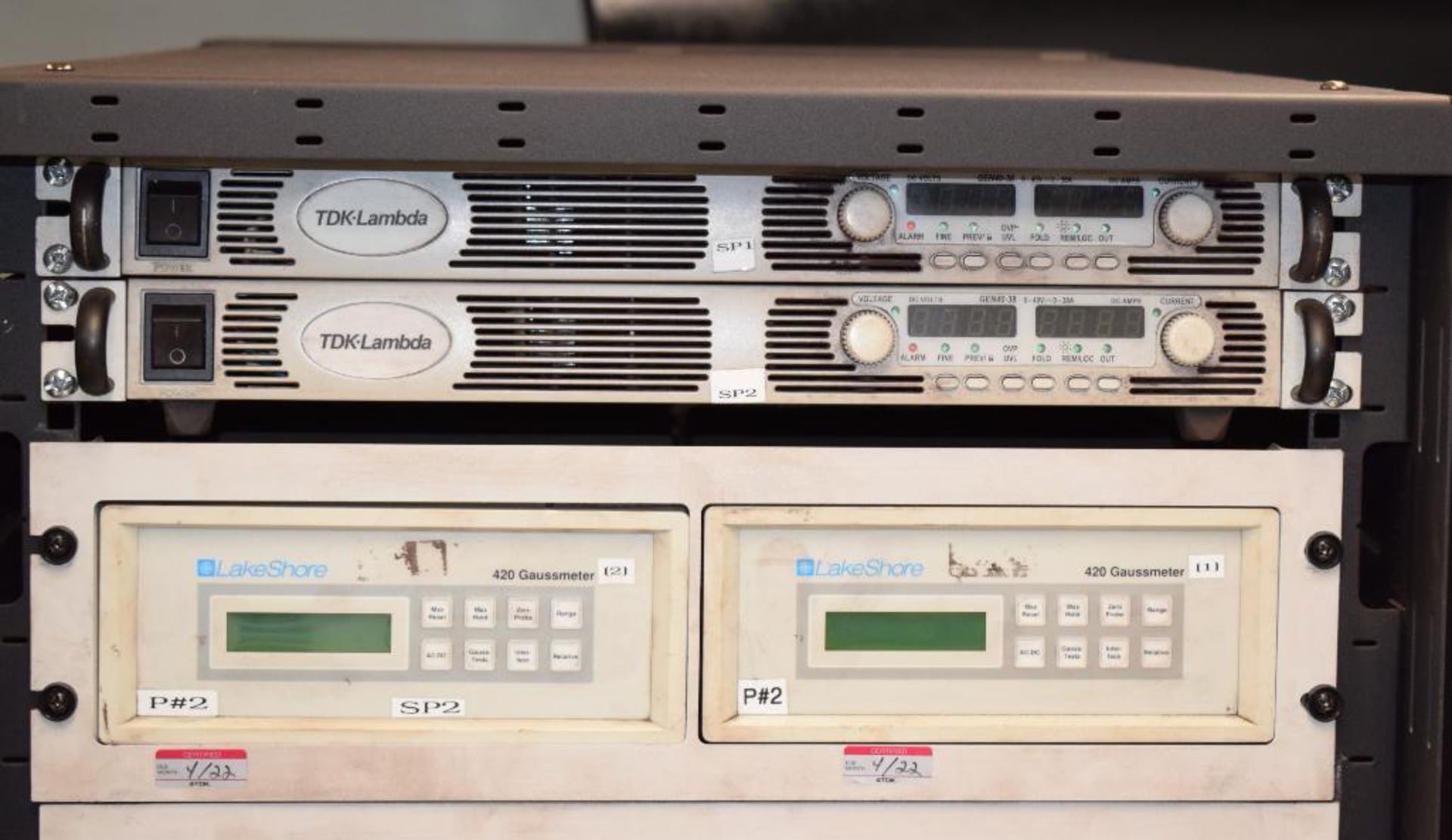 Magnetic testing station. With 2 test stations and rack mounted gaussmeters, (2) TDK-Lambda Power su - Image 10 of 10