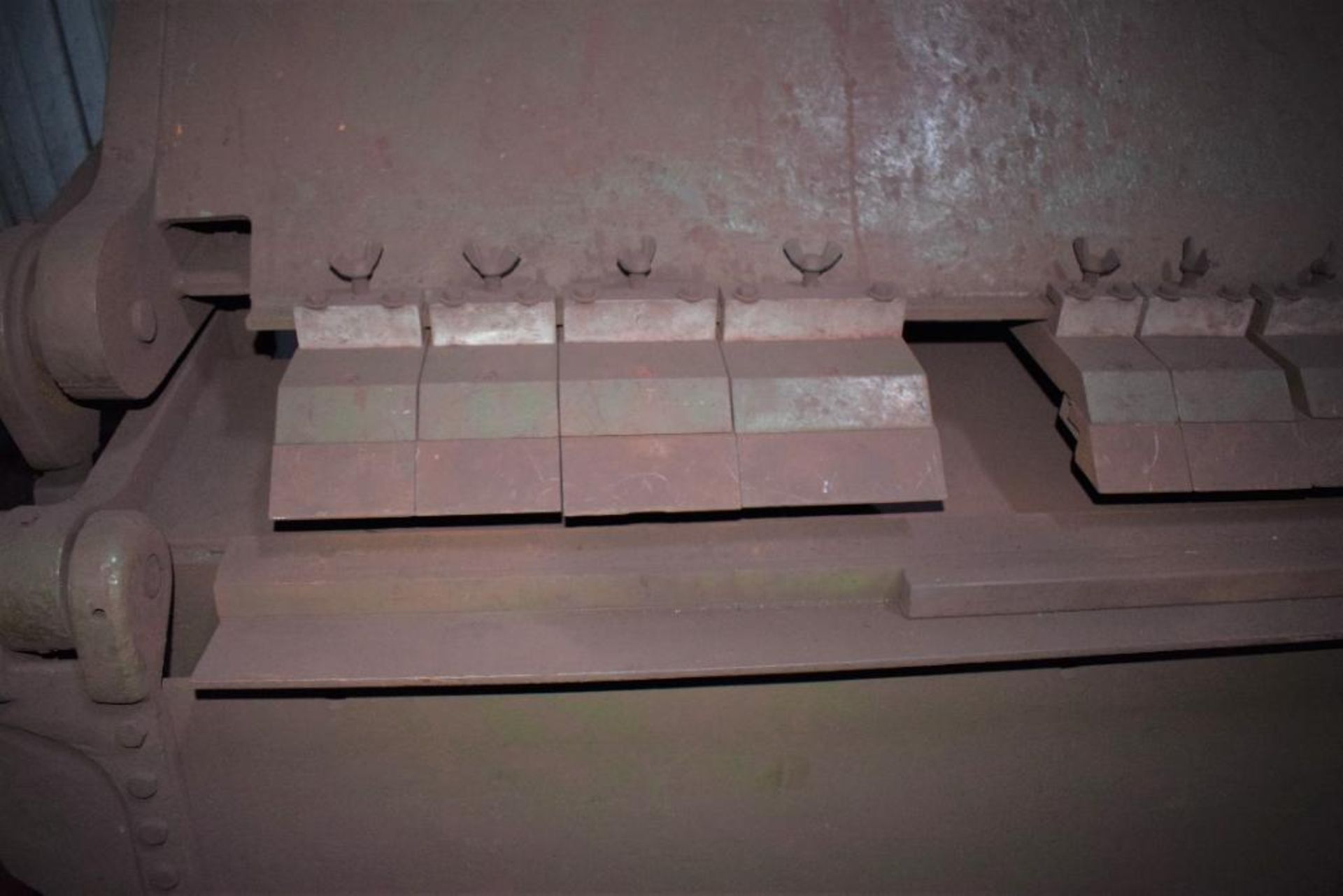 Lot Consisting Of: (1) Chicago 6' wide finger brake, model BPO-612, (2) DeWalt chop saws with metal - Image 3 of 9