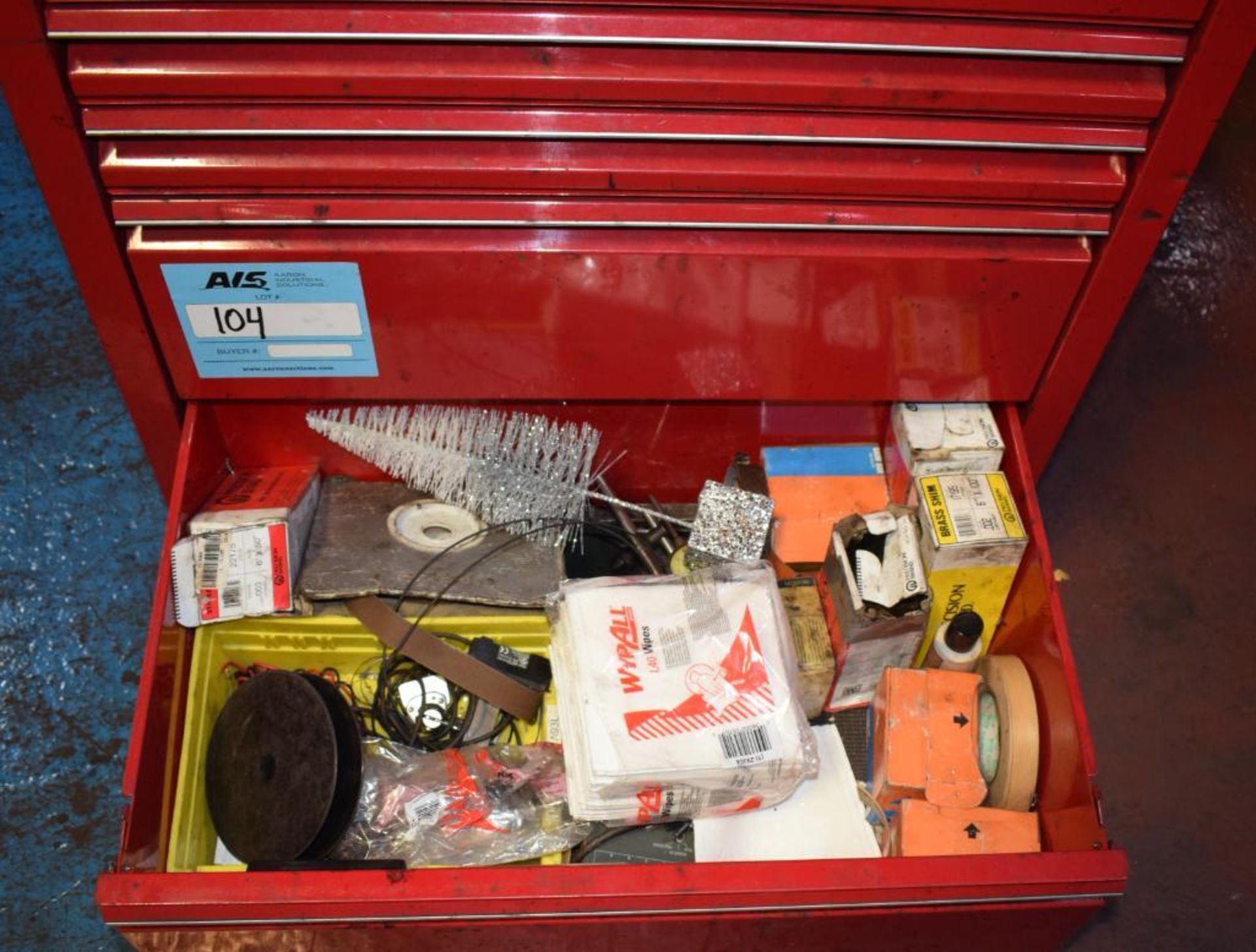 (1) Westward 5 Drawer Rolling Tool Box. With vise & miscellaneous tools. - Image 8 of 8