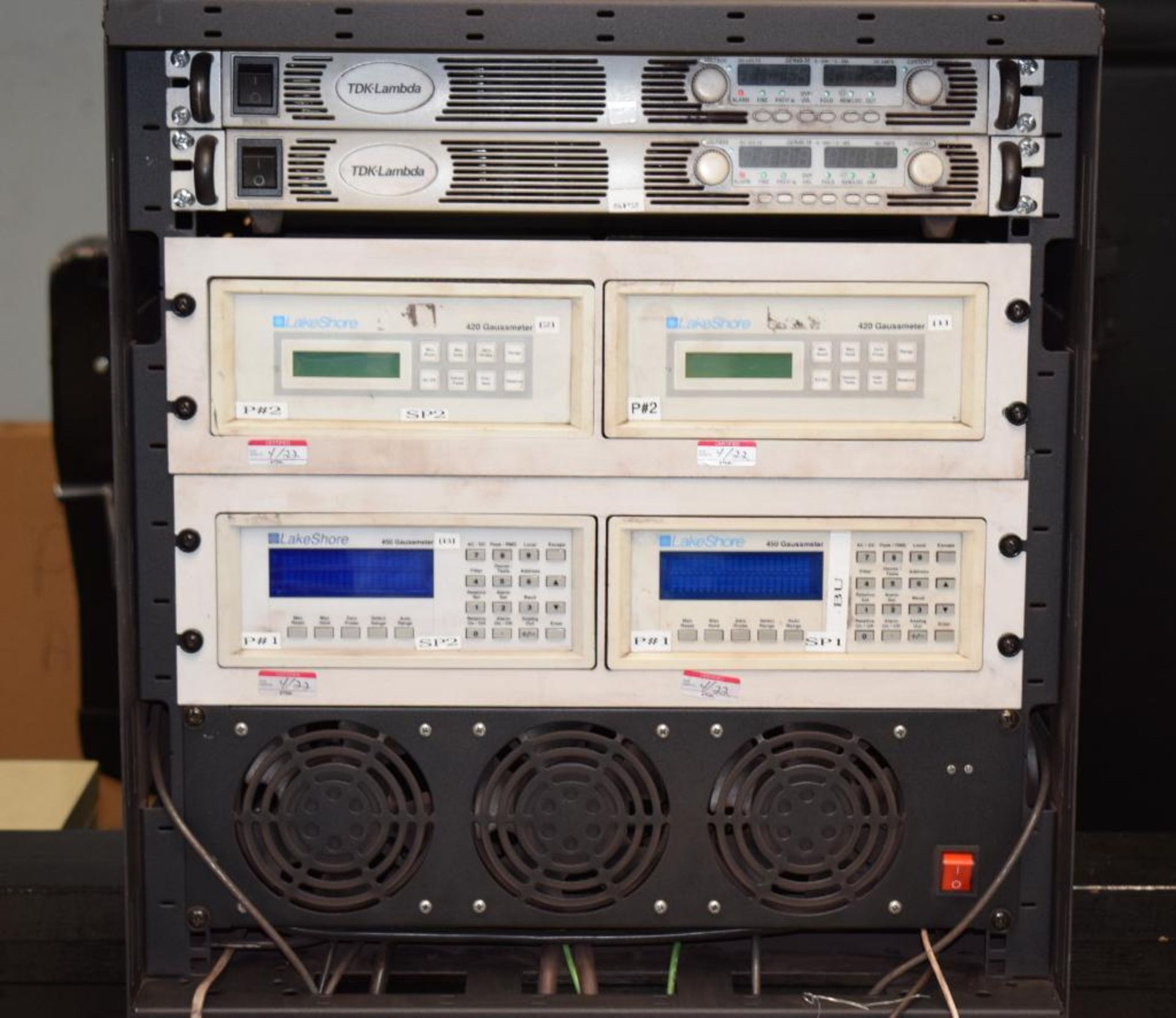 Magnetic testing station. With 2 test stations and rack mounted gaussmeters, (2) TDK-Lambda Power su - Image 7 of 10