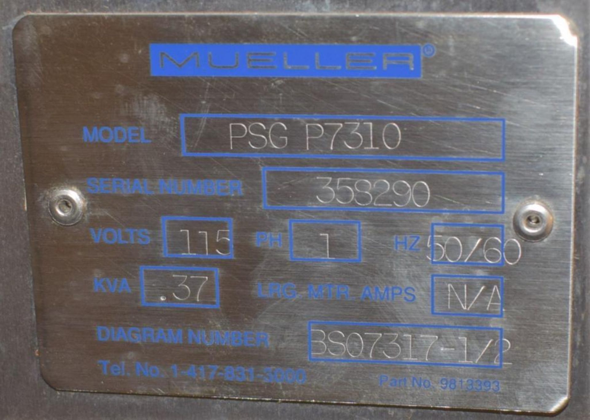 Mueller PyroPure Pure Steam Generator, Model PSG-P7310, Serial# 358290. Designed for producing pyrog - Image 25 of 25