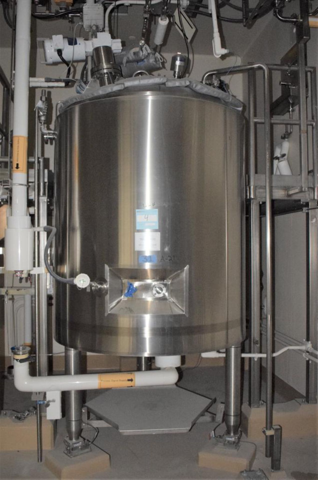 Feldmeier Reactor, Appproximate 528 Gallon (2000 Liter), 316L Stainless Steel, Vertical. Approximate - Image 2 of 22