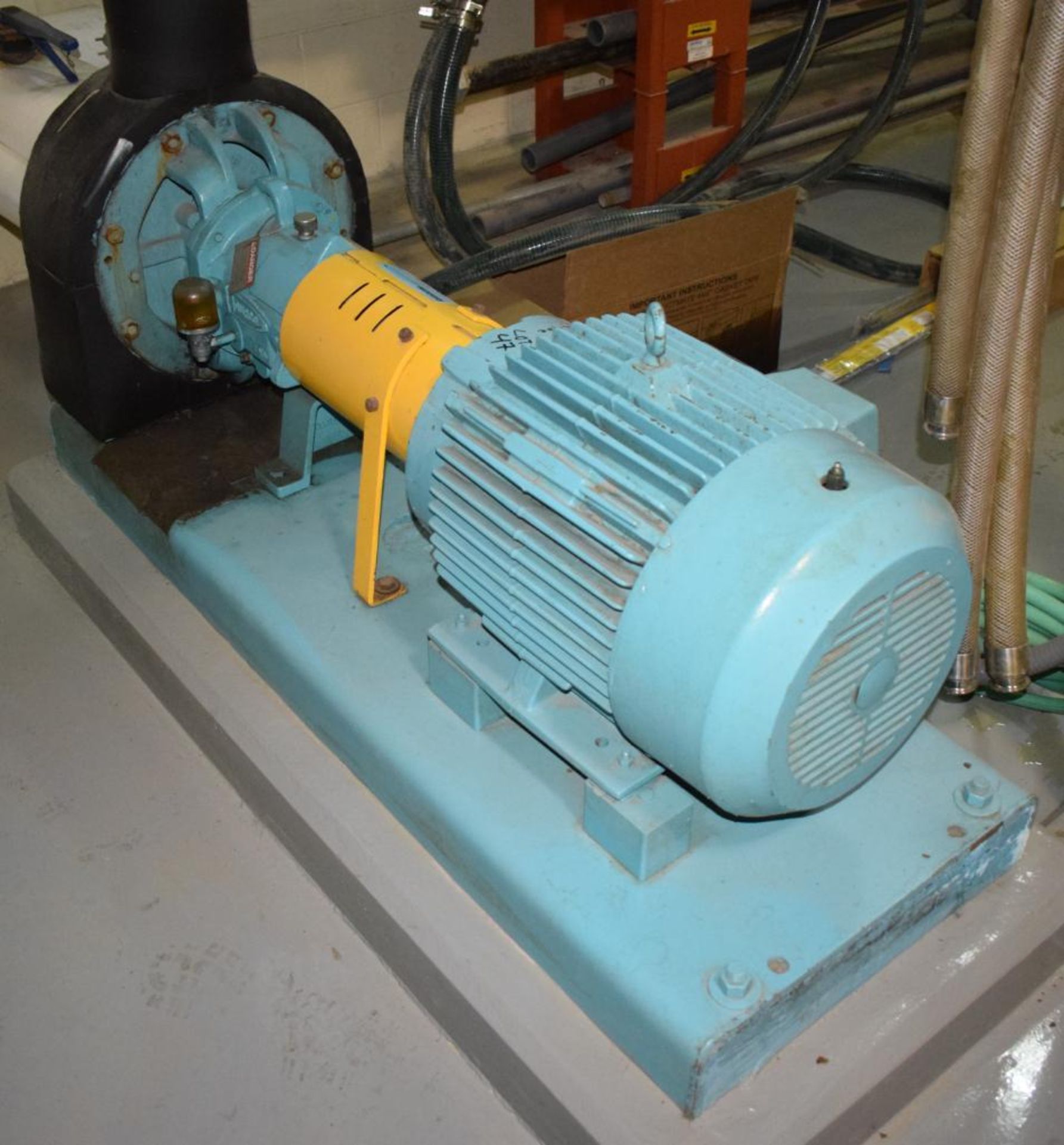 Durco Mark IIIA Carbon Steel Centrifugal Pump, Size 2K3X2-13/122 RV, Serial# 474021. Approximate 3" - Image 2 of 5