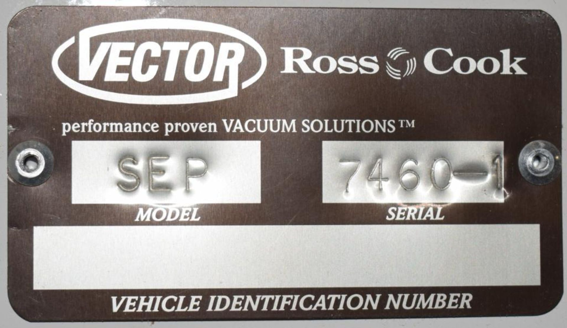 Vector Ross Cook Dust Collector, Model SEP, Serial# 7460-1. With pulse jet and bottom rotary valve. - Image 10 of 10