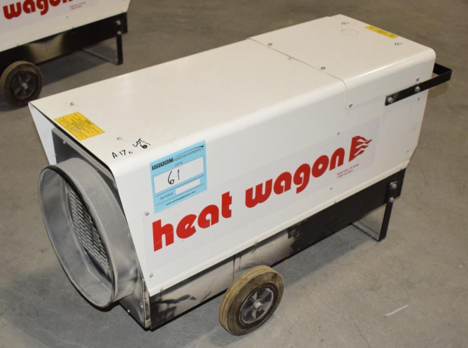 Heatwagon 60E Movable Air Heater, Model P6000, Serial# 406019-0631.