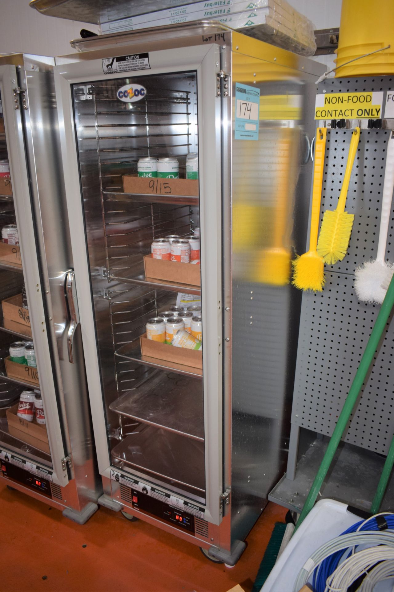 Cozoc Heated/Proofer Cabinet, Model HPC7008. Mounted on casters.