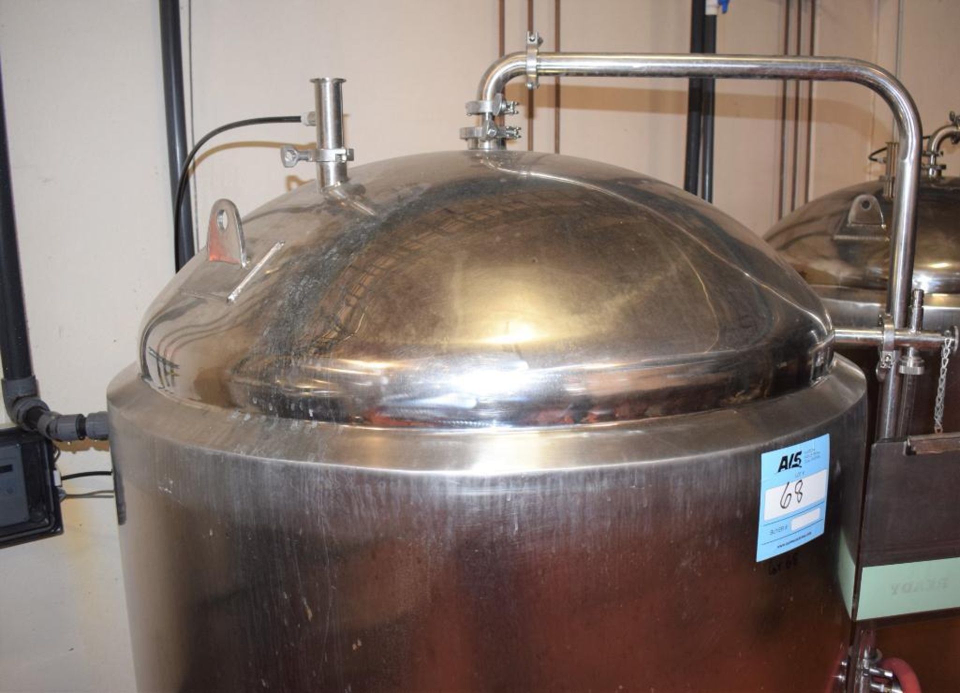 Glacier Jacketed Tank, Approximate 350 Gallon (10 BBL), Stainless Steel. Approximate 43.3 diameter x - Image 5 of 7