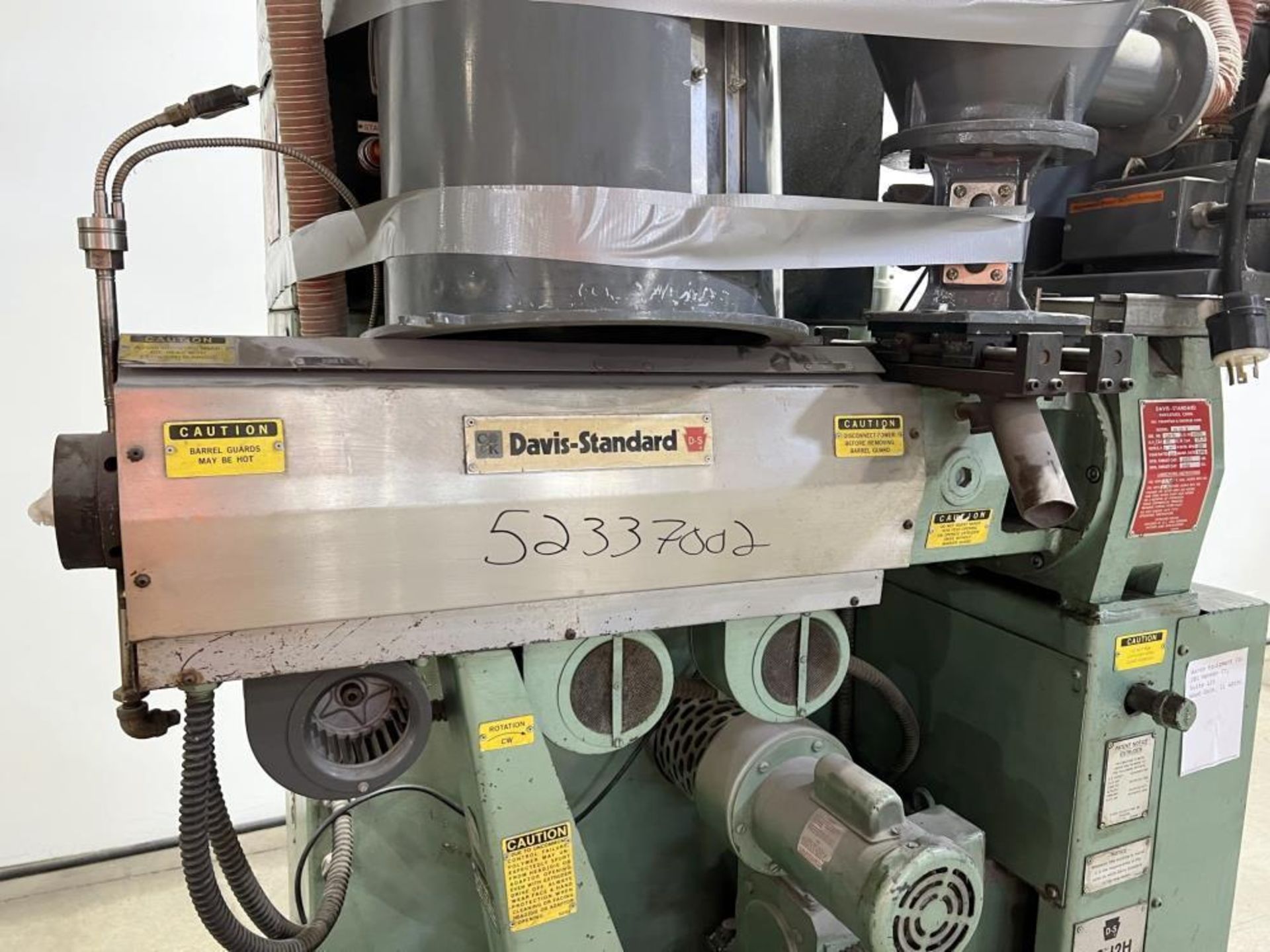 Used- Davis Standard 1-1/4" Single Screw Extruder, Model DS-12H. Approximate 24 to 1 L/D Ratio. Sing - Image 15 of 22