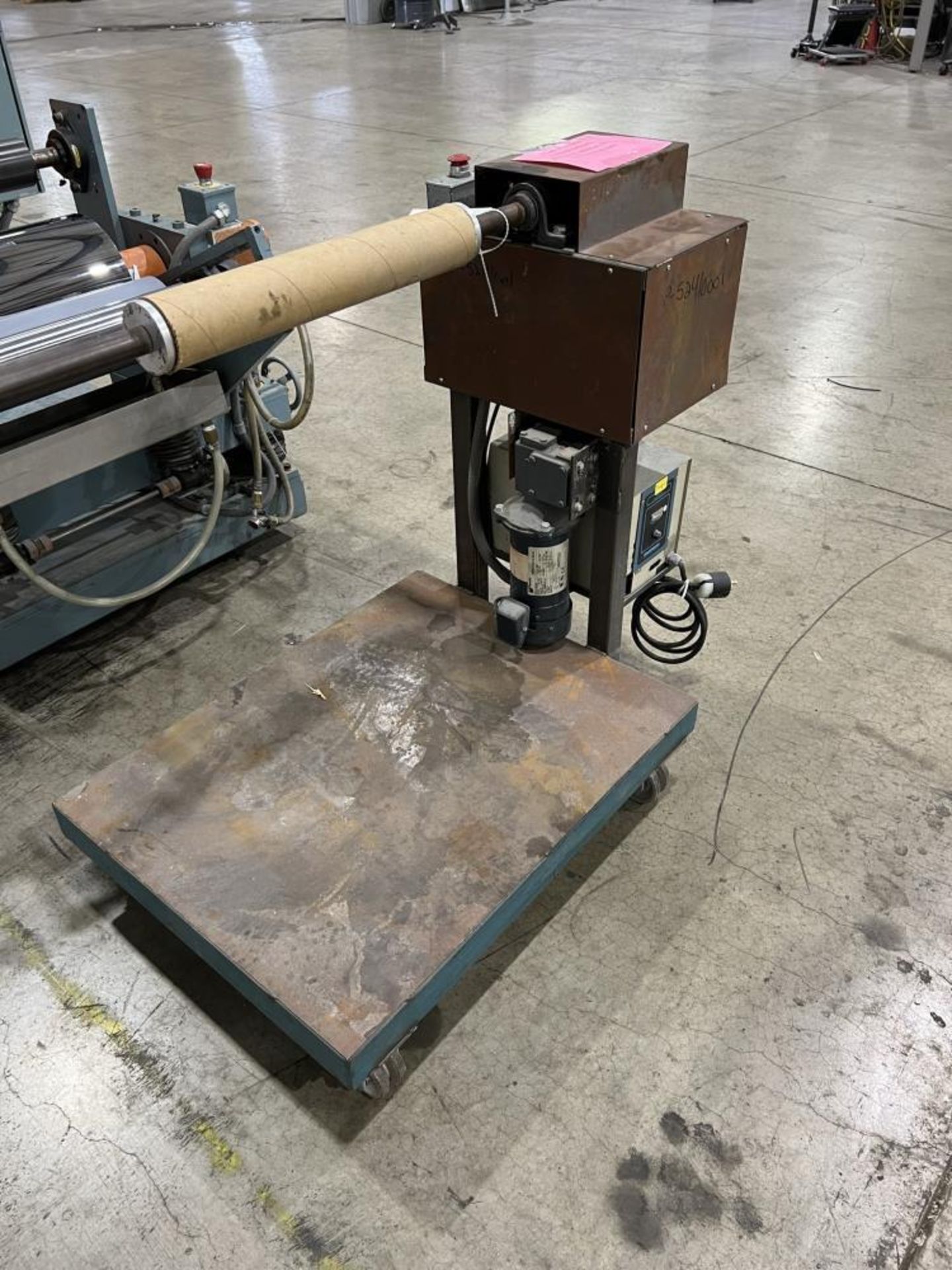 Used- Davis Standard cast film stand, Model KXE-1220. (2) 20" wide x 6" diameter feed rolls (1) chro - Image 31 of 39