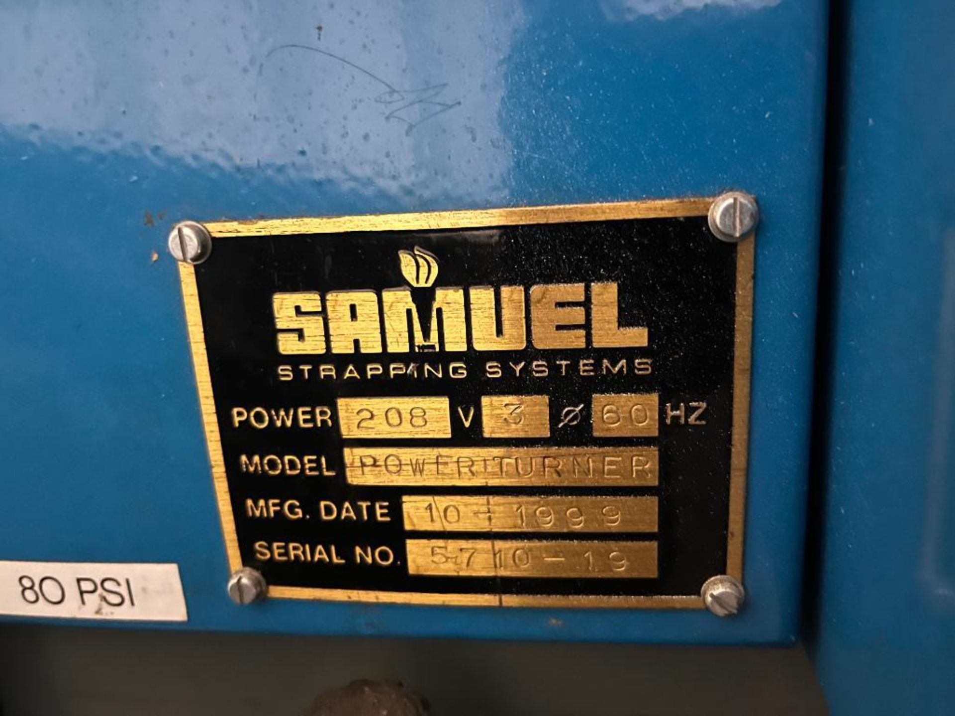 Samuel Strapping Systems Power Turner, S/N 5710-19 (1999) - Image 3 of 3