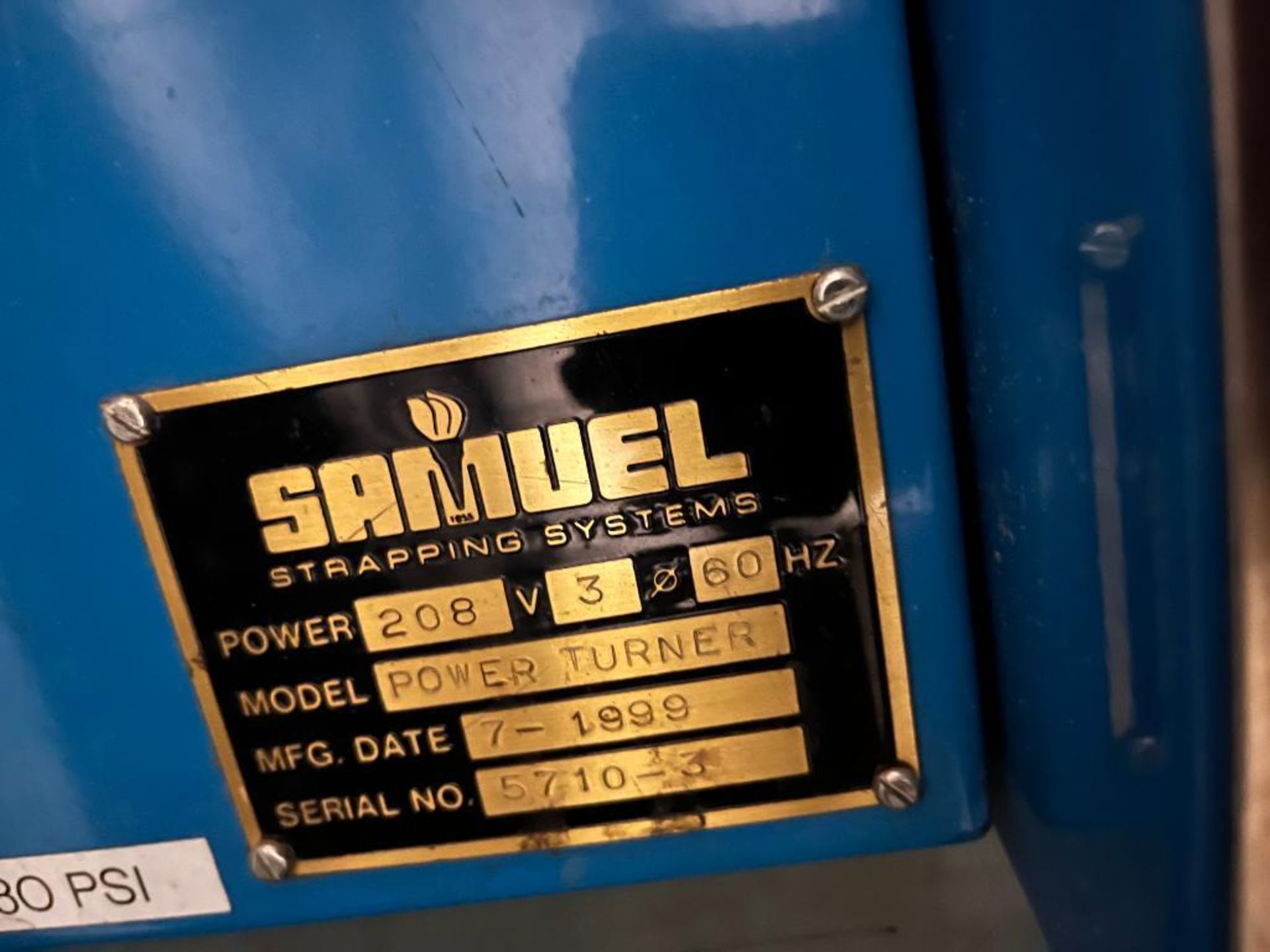 Samuel Strapping Systems Power Turner, S/N 5710-3 (1999) - Image 4 of 4